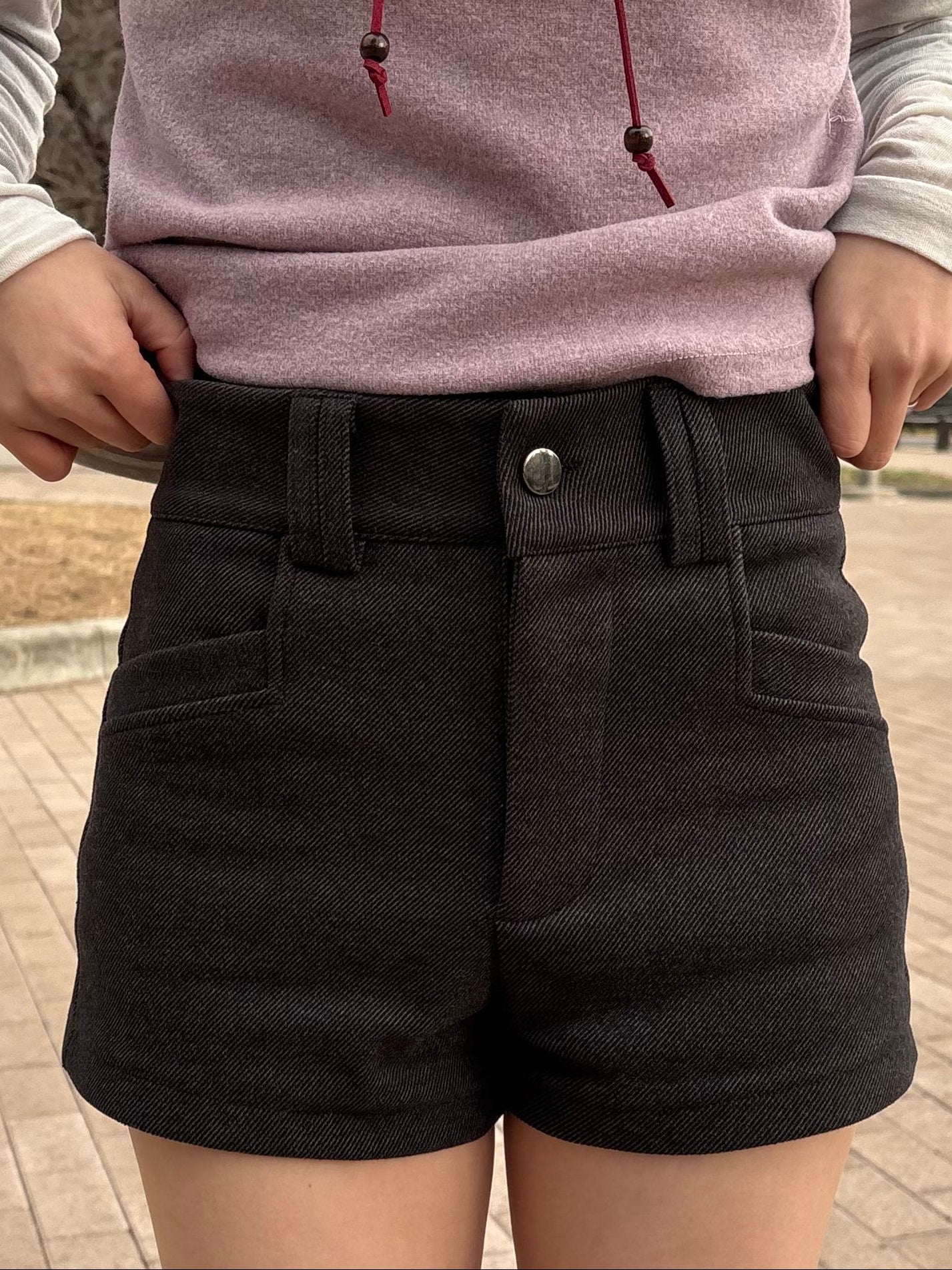 グレージュショートパンツ DPB99035