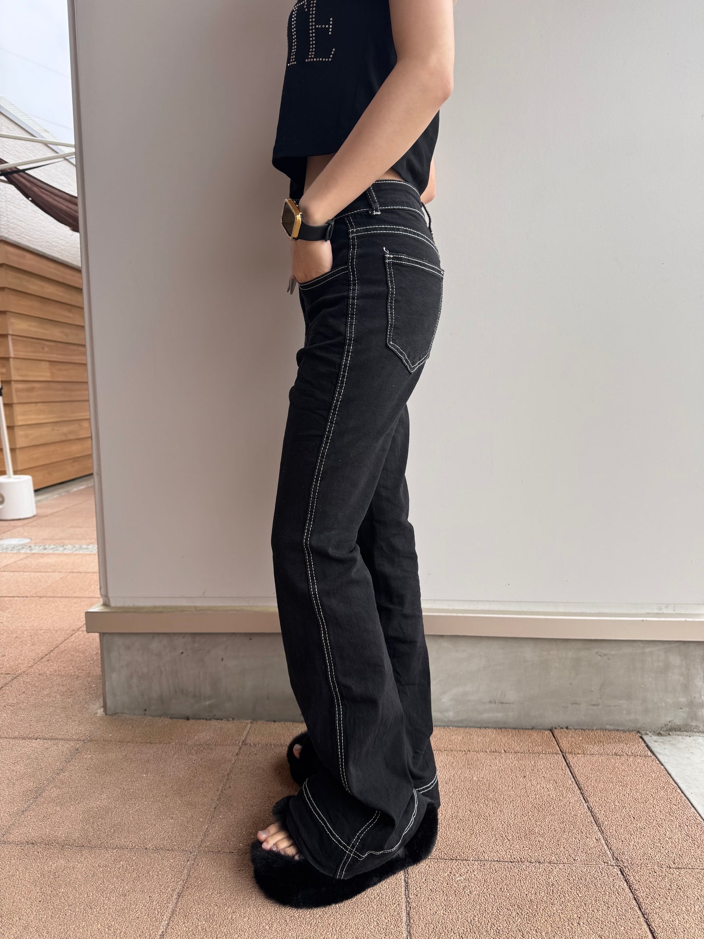 ローライズステッチデニムパンツ DPB42368