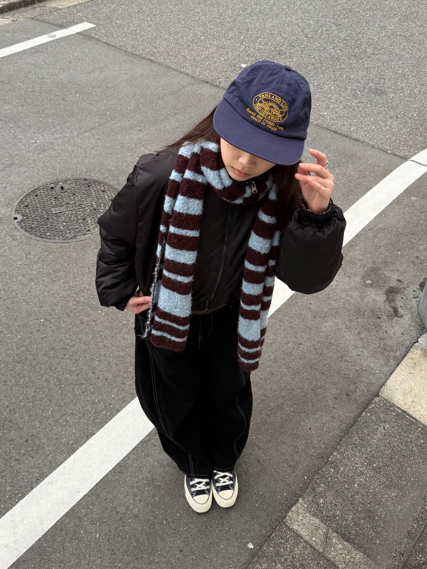 リバーシブルチェックダウンジャケット DPB91054