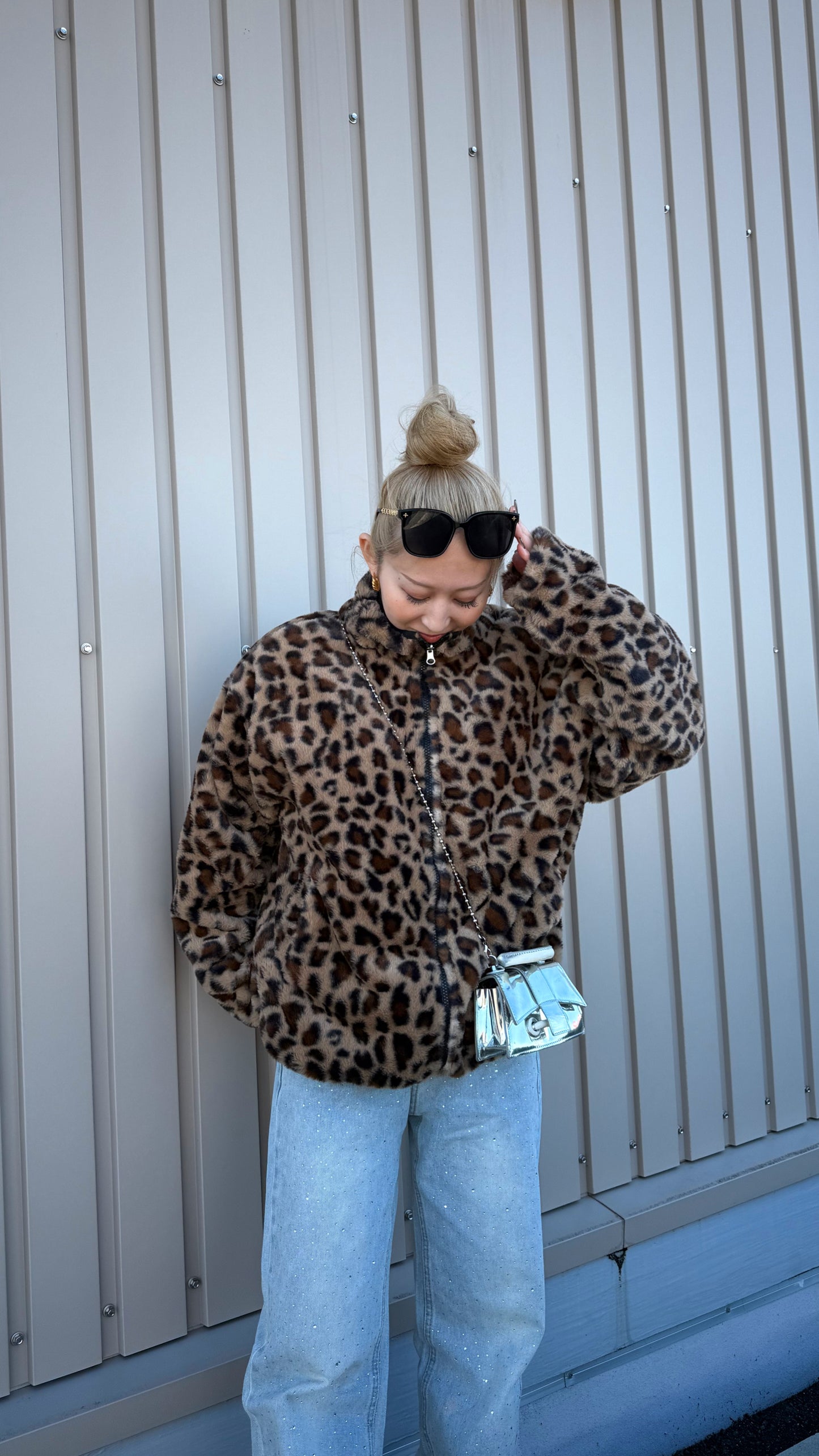 リバーシブルレオパードジャケット DPB73508