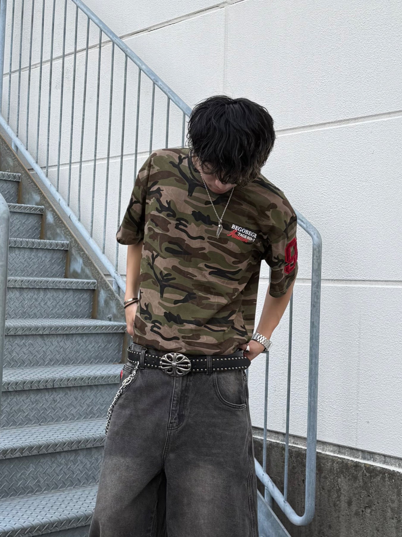 Kenshin_カモフラナンバーTシャツ DPB73344