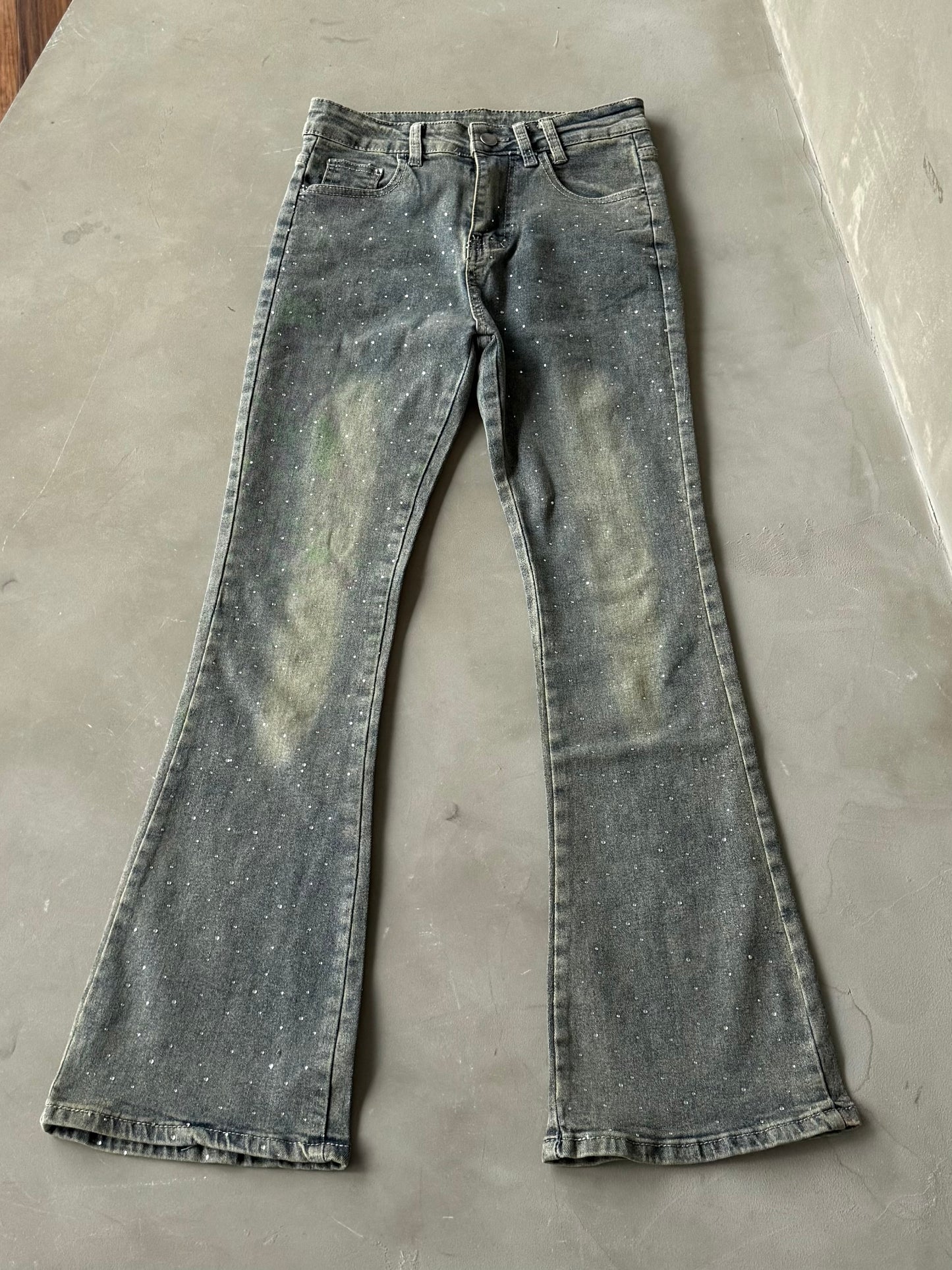 ラメフレアデニムパンツ DPB86159