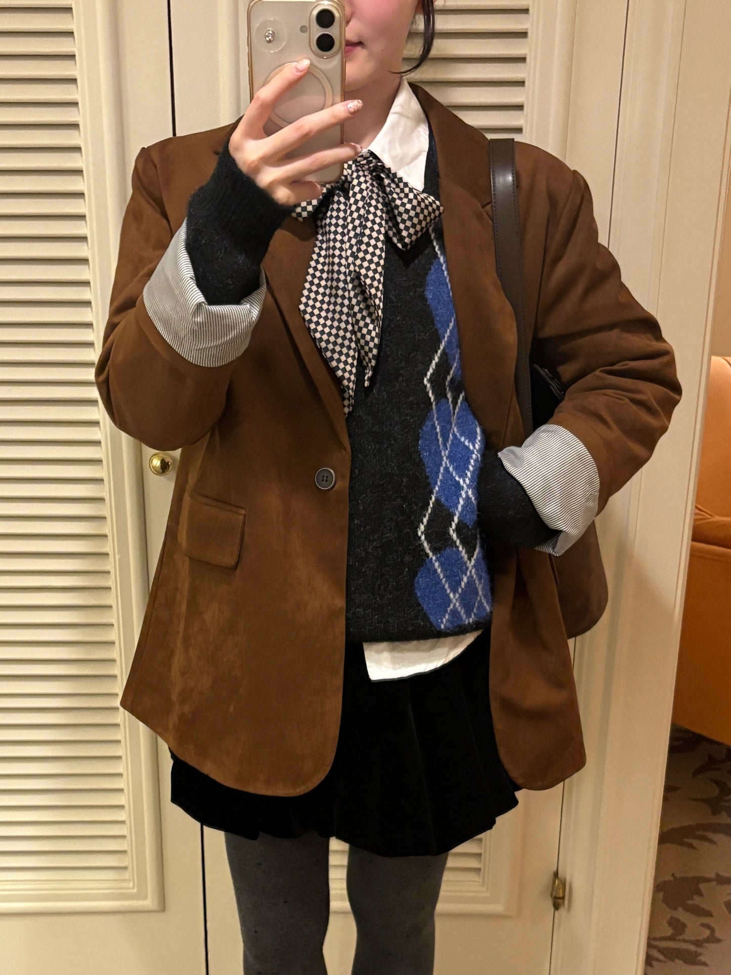 スエードライクテーラードジャケット DPA43723