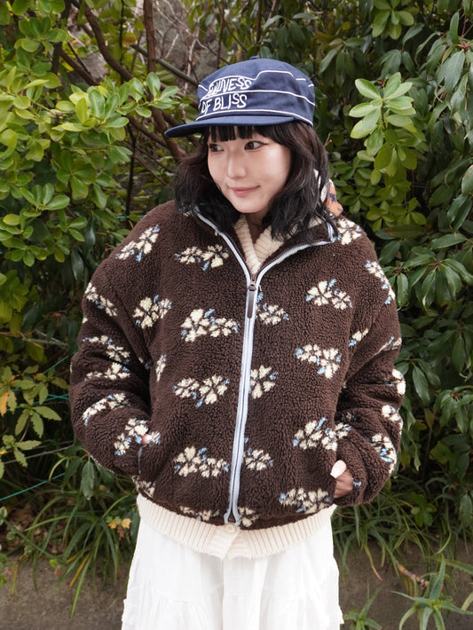 フラワーボアジップジャケット DPB85412