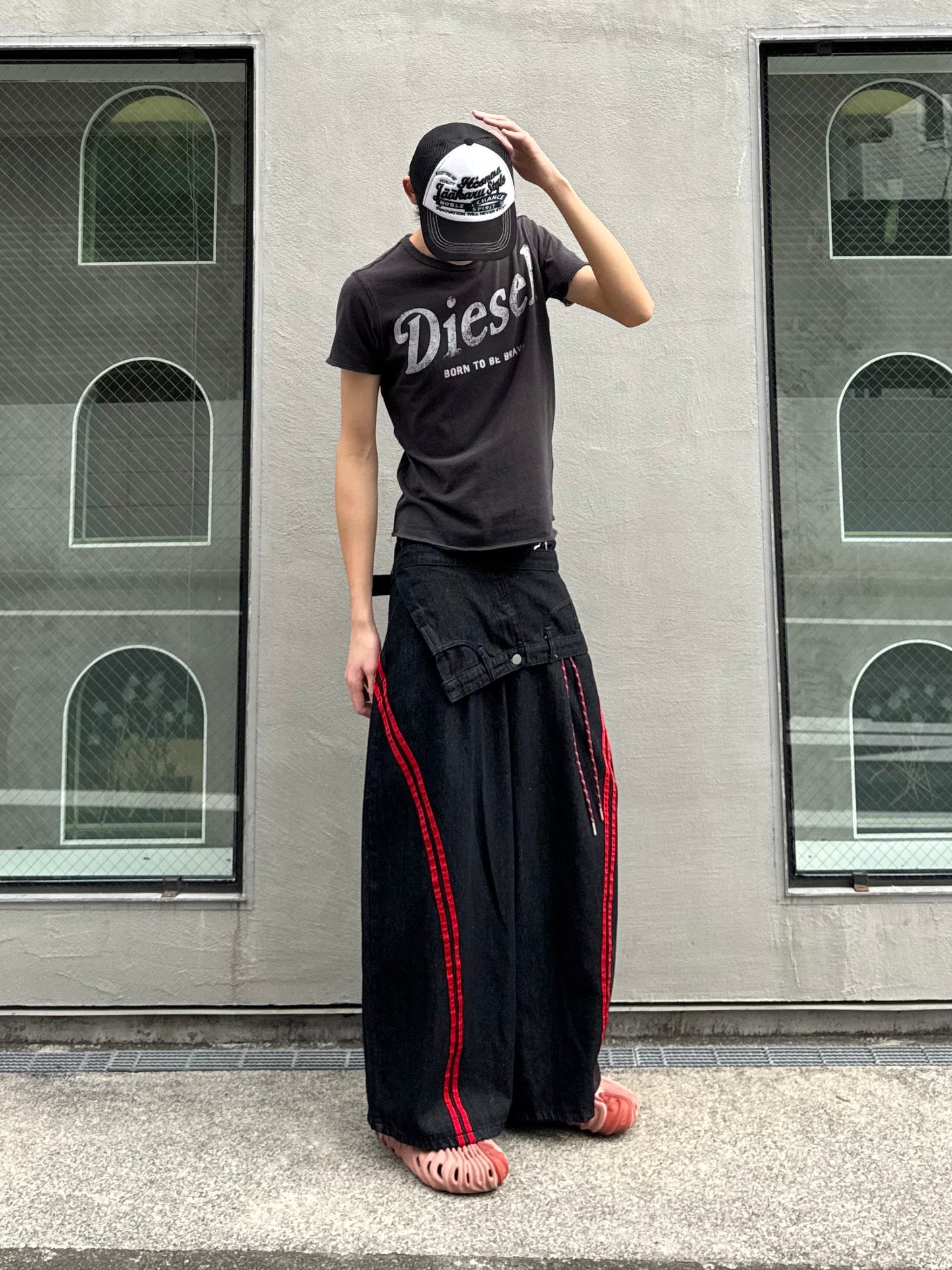 ウエストレイヤードデニムパンツ DPC05035