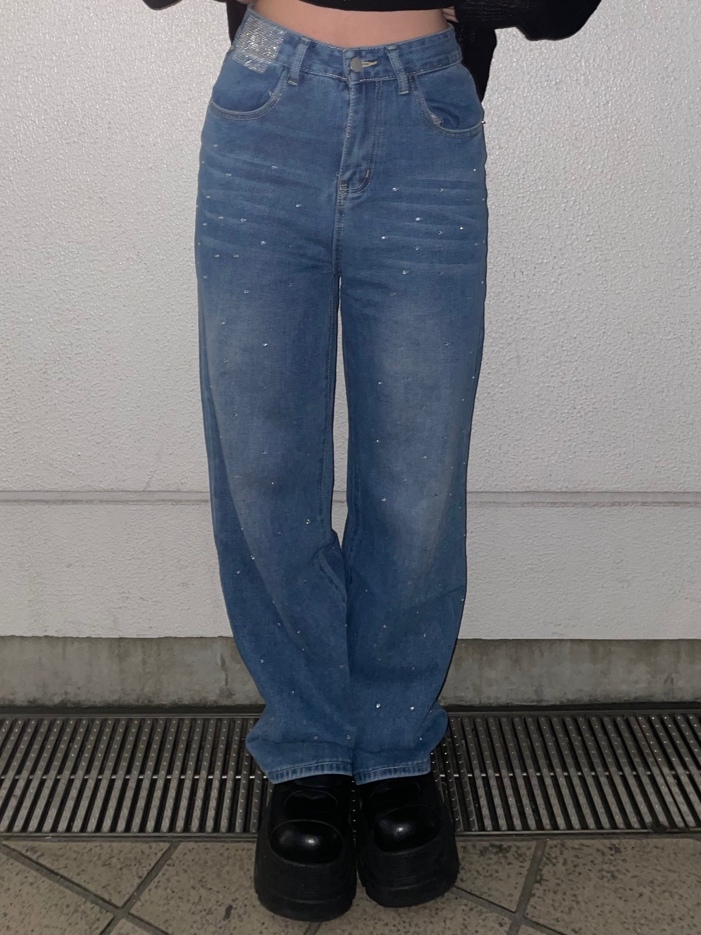 ストーンデニムパンツ DPB74118