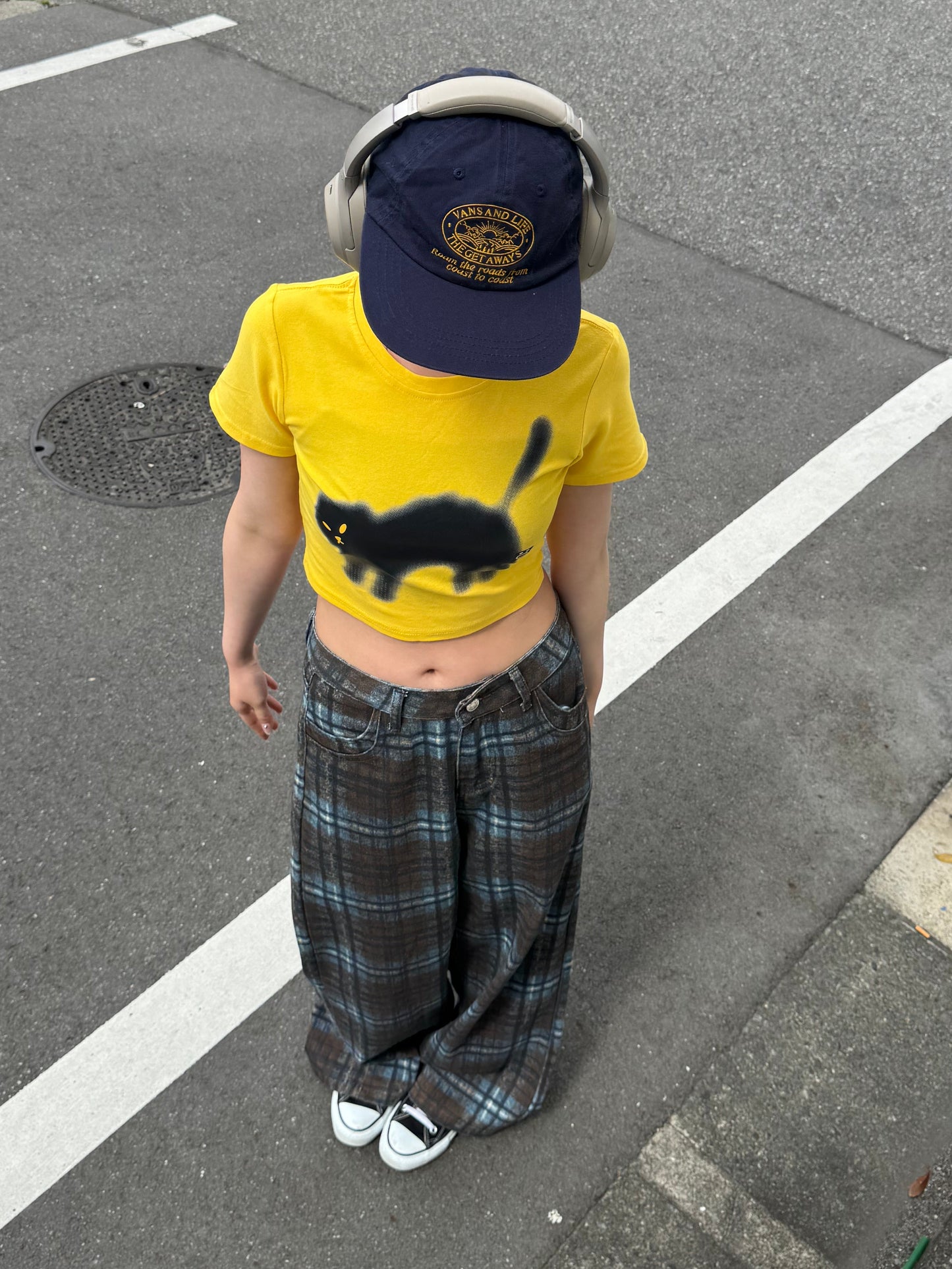 キャットプリントTシャツ DPB91117