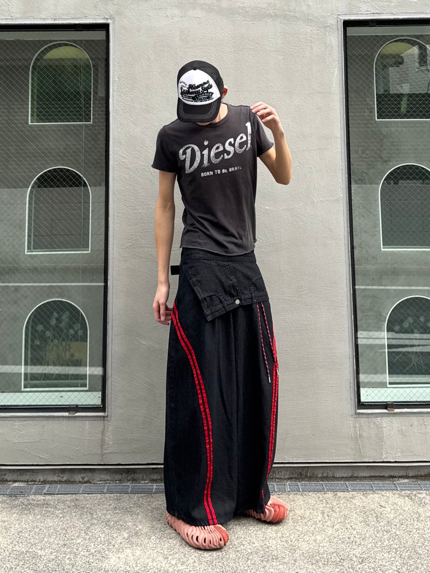 ウエストレイヤードデニムパンツ DPC05035