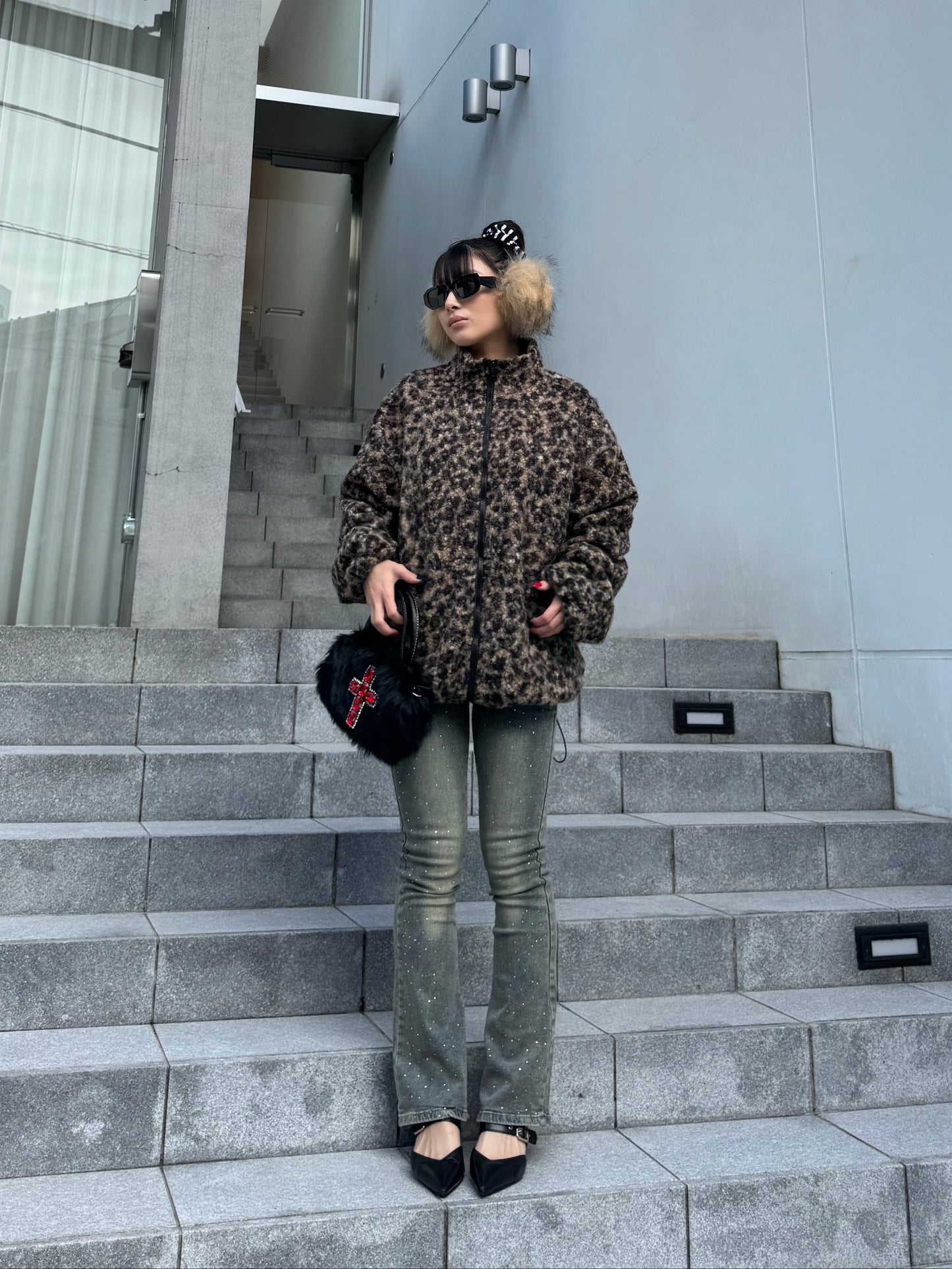 ラメフレアデニムパンツ DPB86159