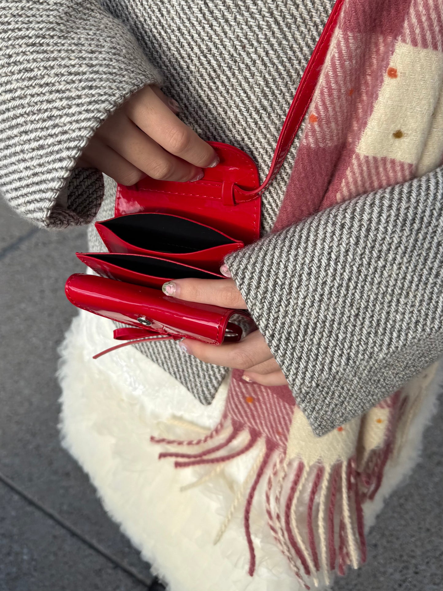 ノーカラーツイードジャケット DPA43718