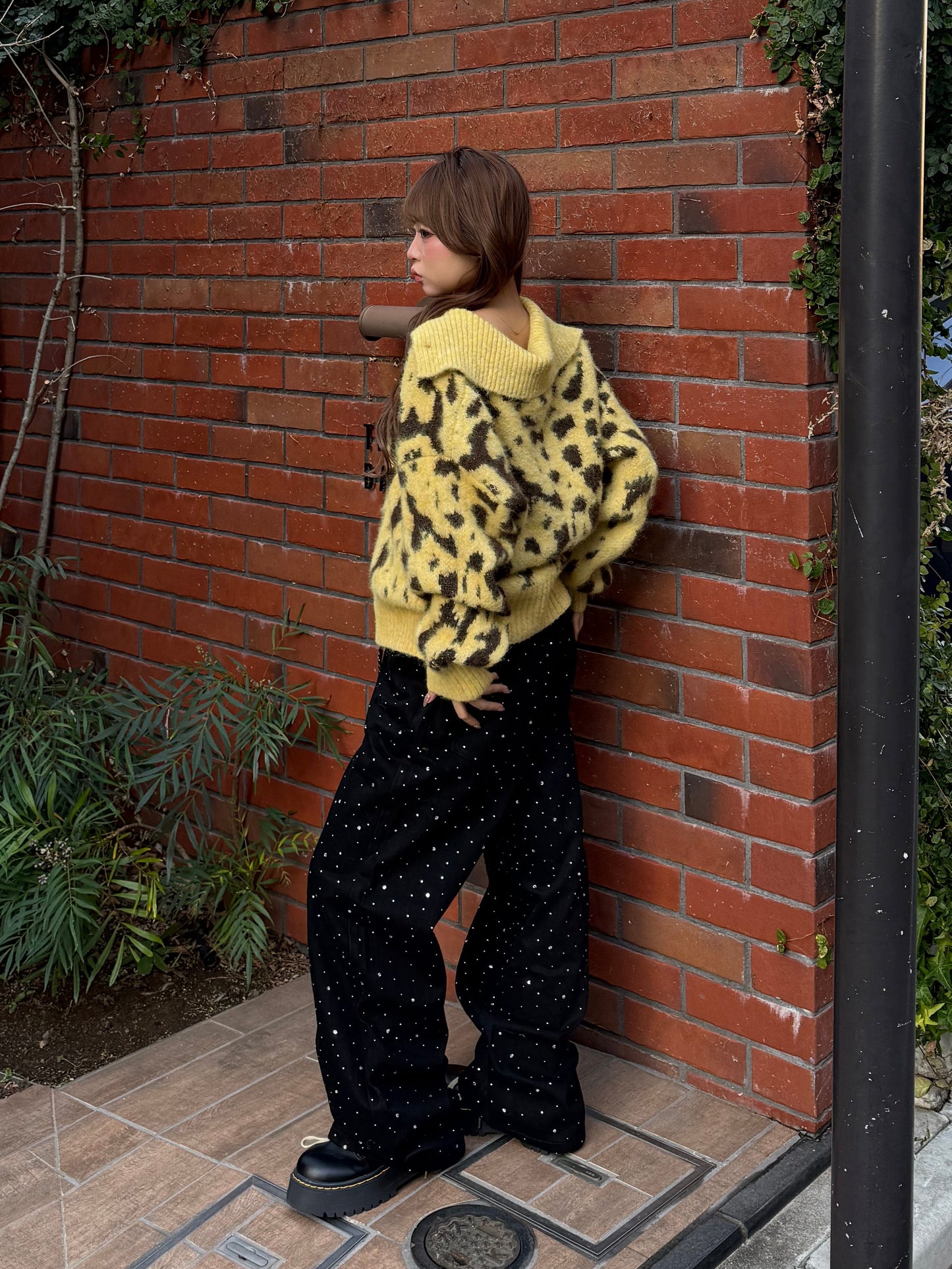 ラメストレードデニムパンツ DPB86168