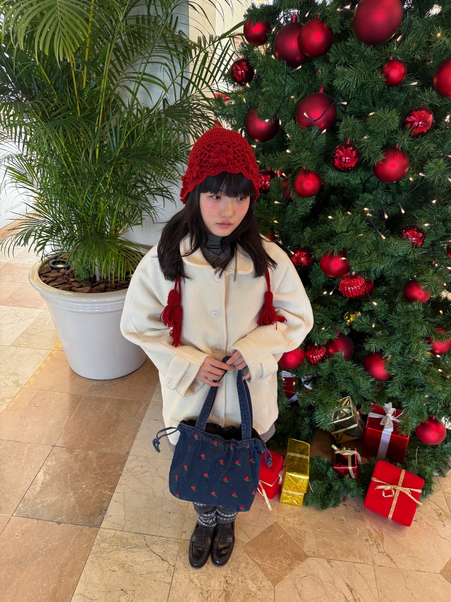 レッドウールヘアドレス DPA43745