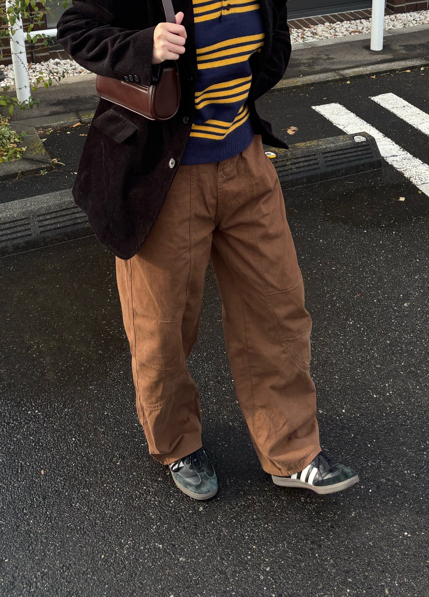 ブラウンワイドパンツ DPB63256