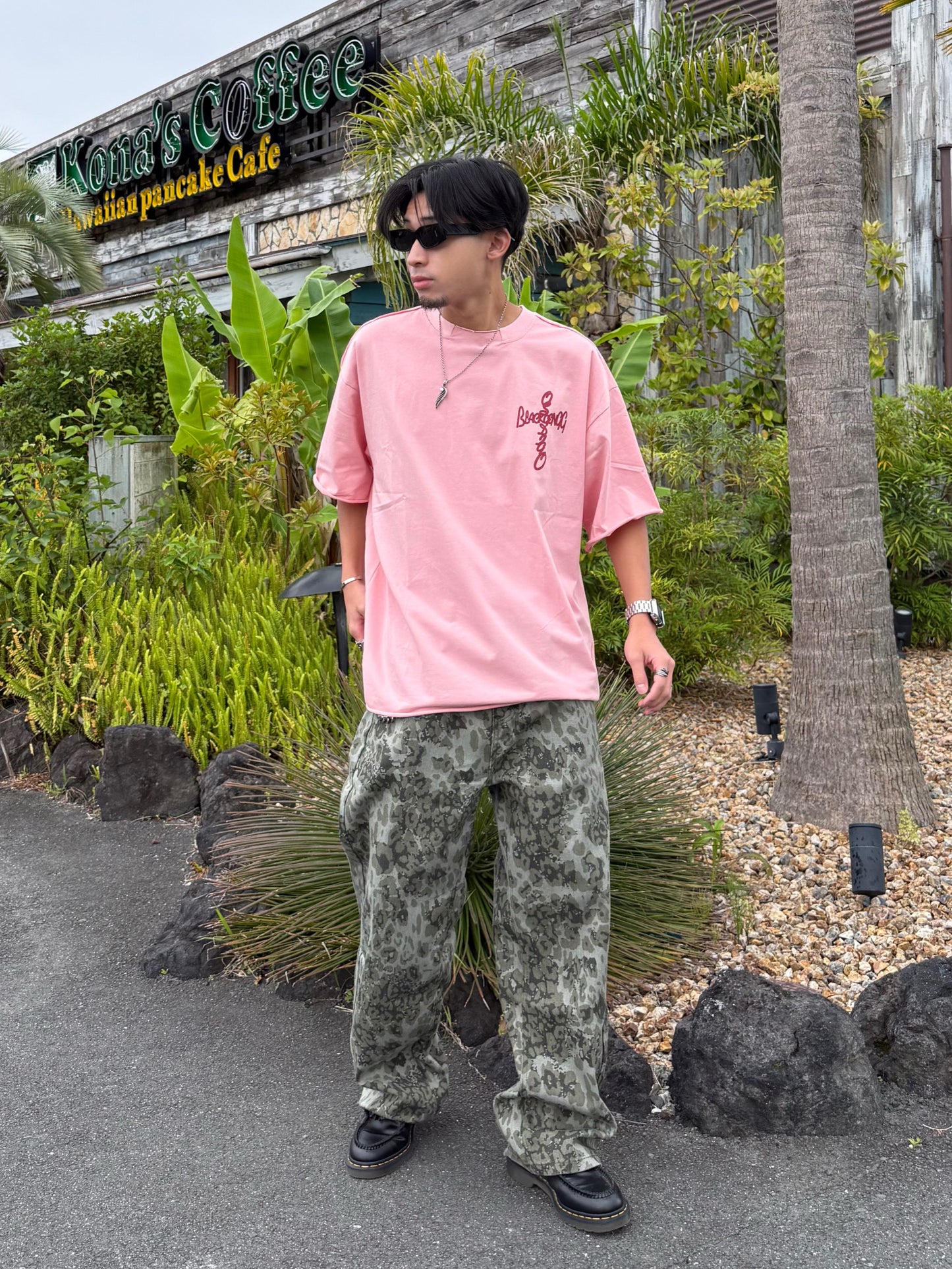 フォームプリントバックロゴTシャツ DPB90223