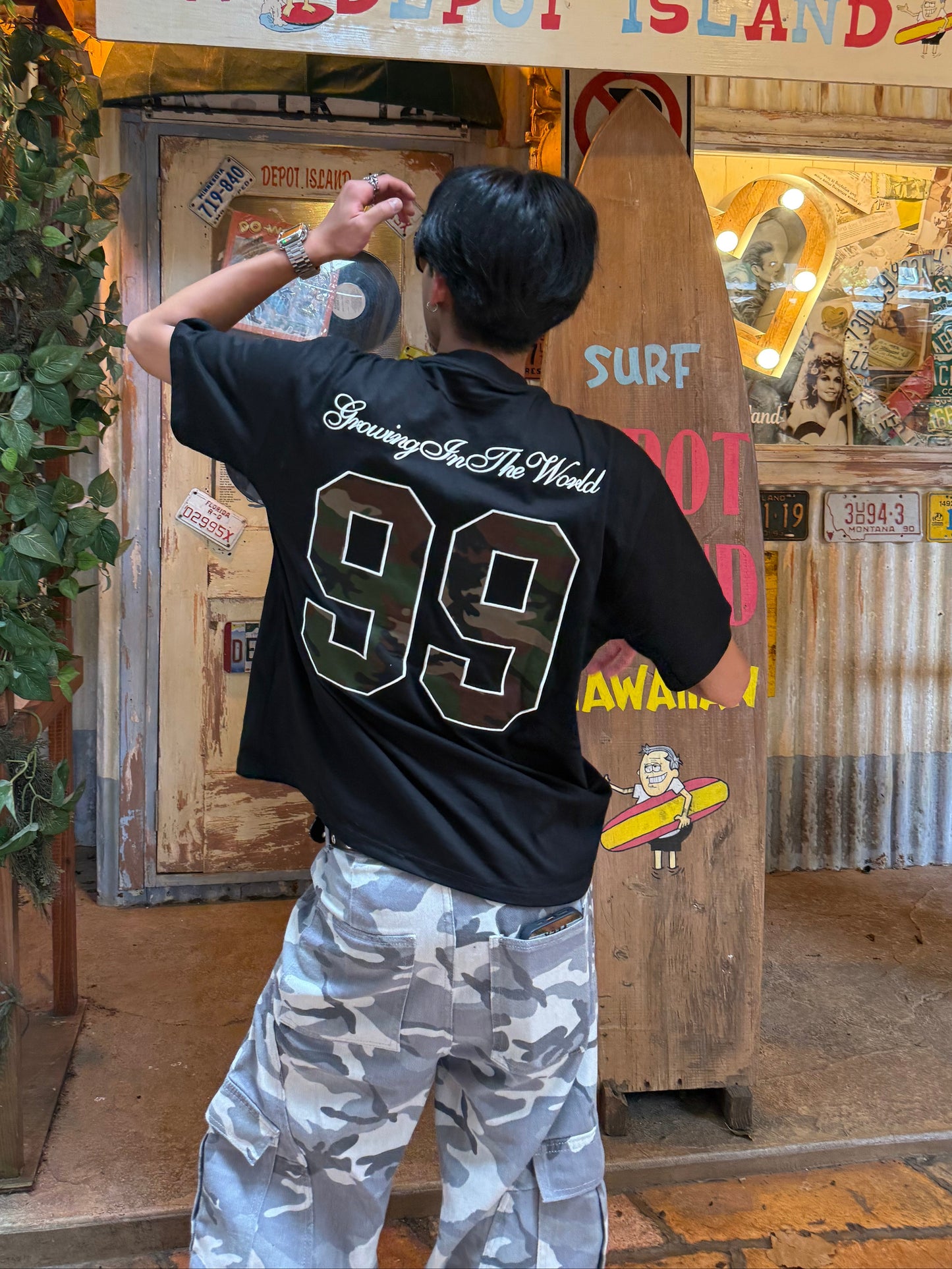 【即納】99カモフラロゴTシャツ DPB73675S