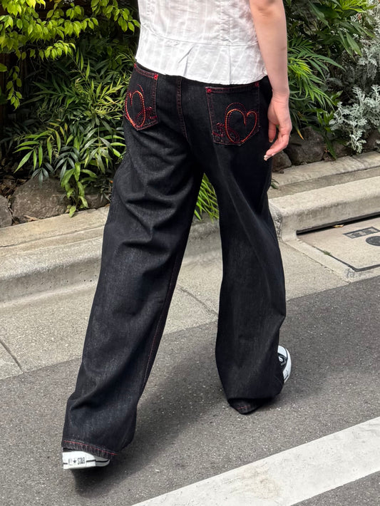 ハートロゴデニムパンツ DPB91121