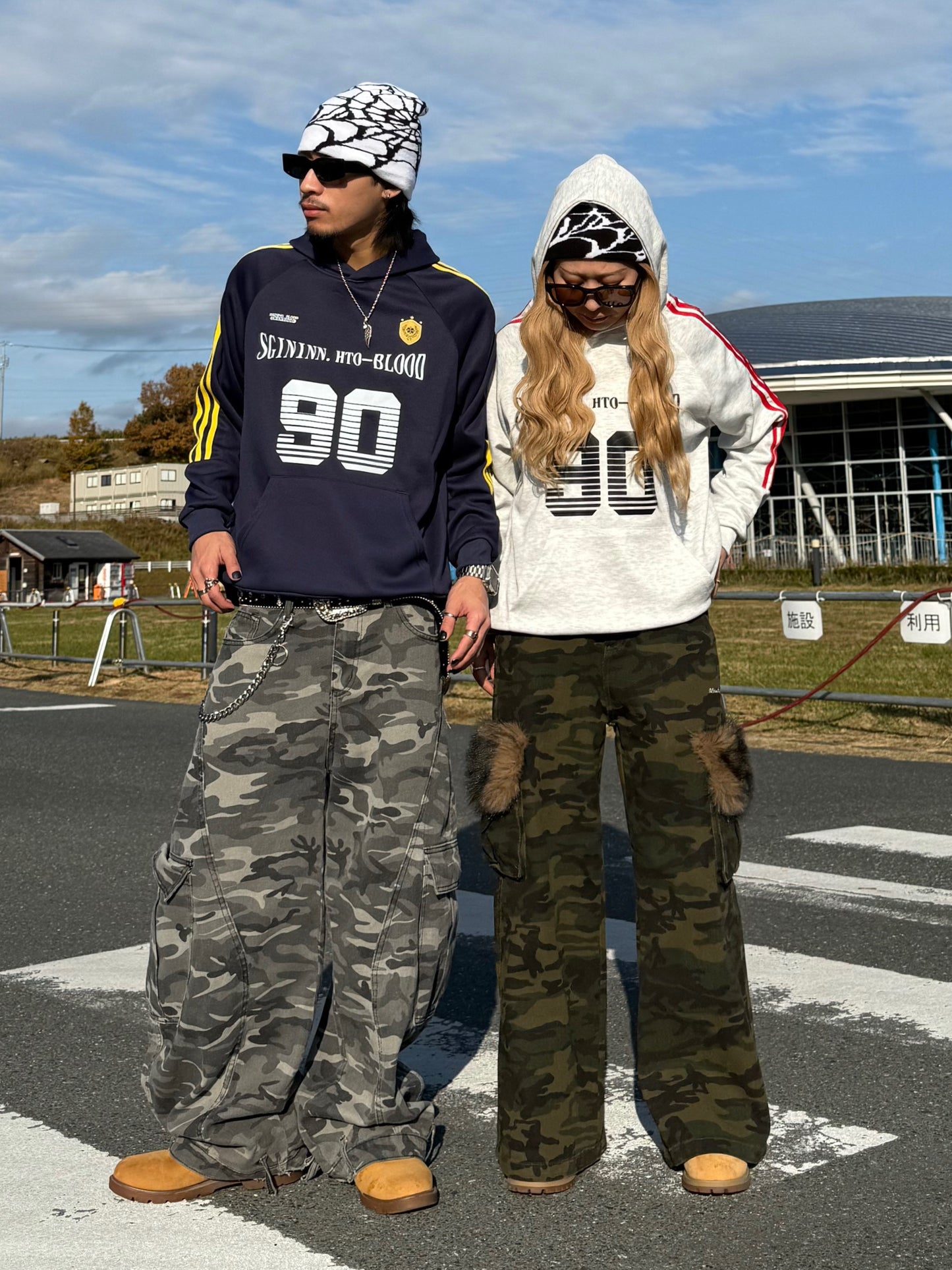 ラインロゴパーカー DPB90090