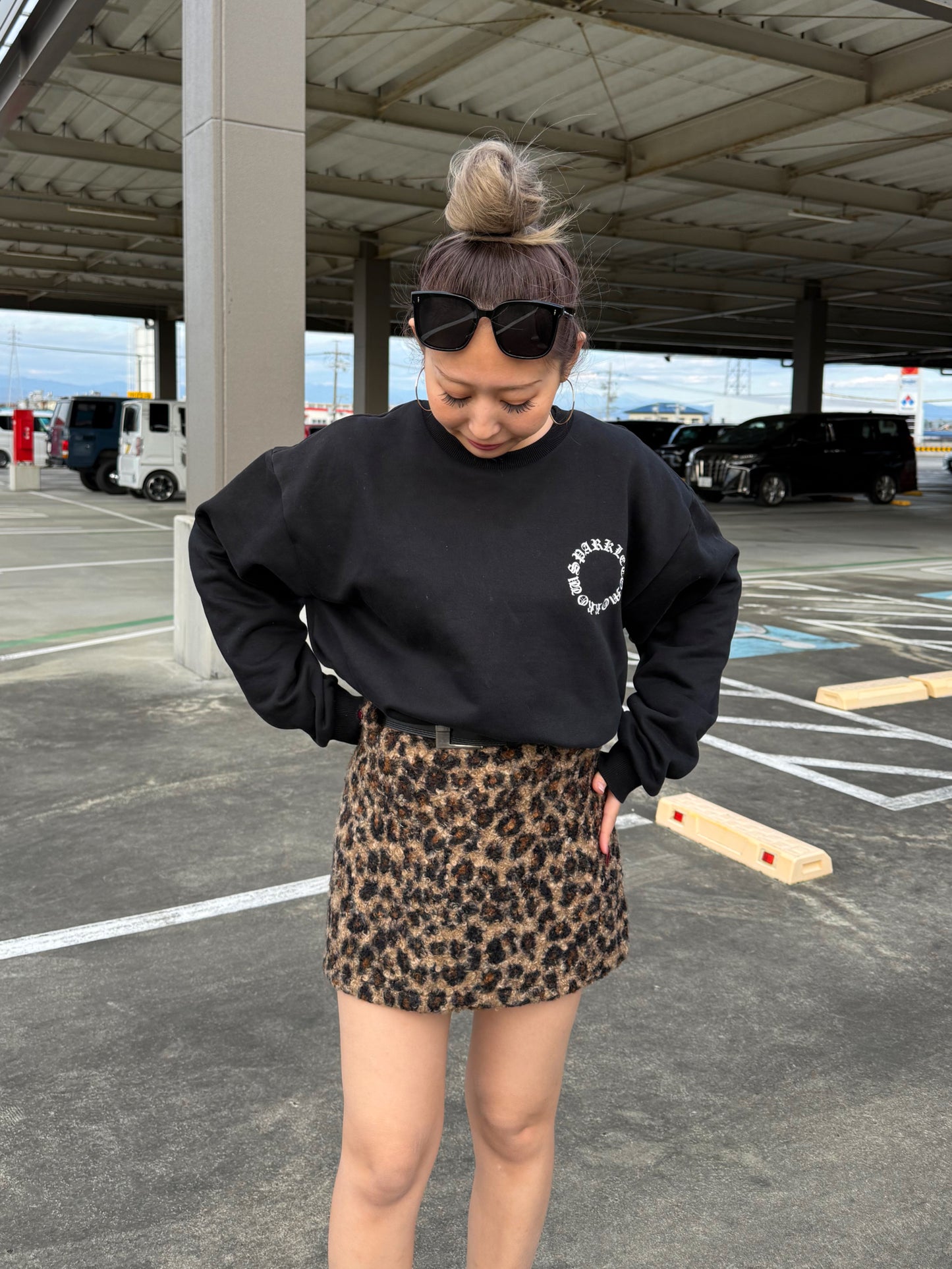 レオパードボアミニスカート DPB73536