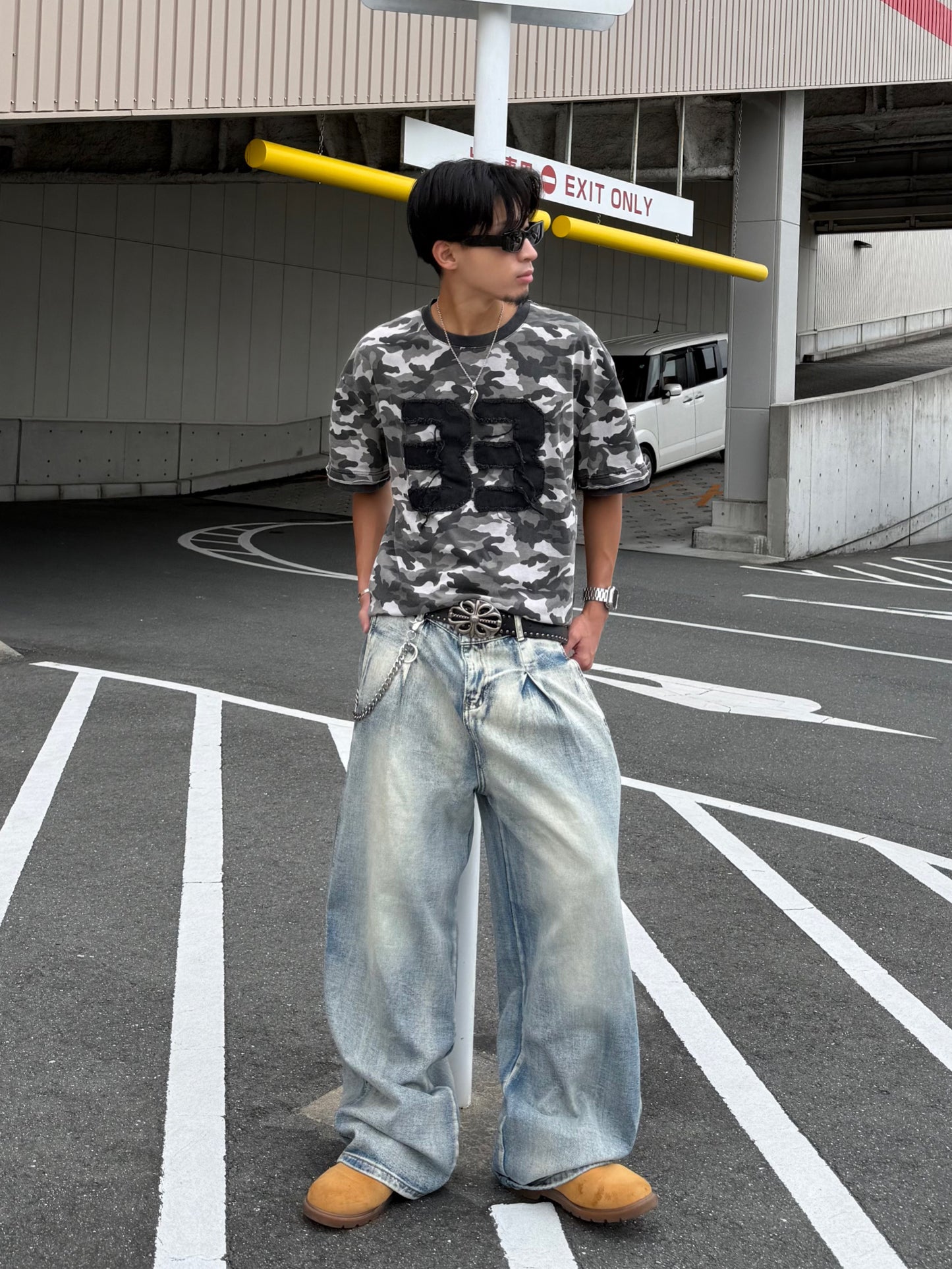 ウォッシュ加工デニムパンツ DPB90207