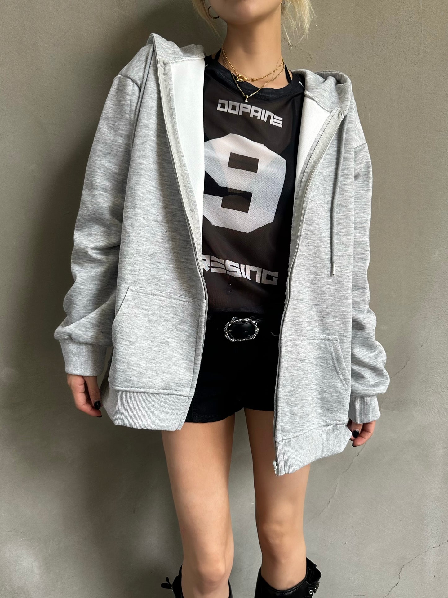 ルーズフードジップパーカー DPB26625