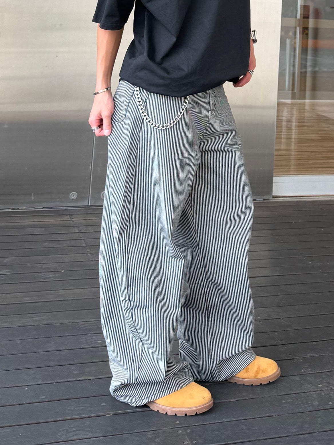 ストライプデニムパンツ DPB90222