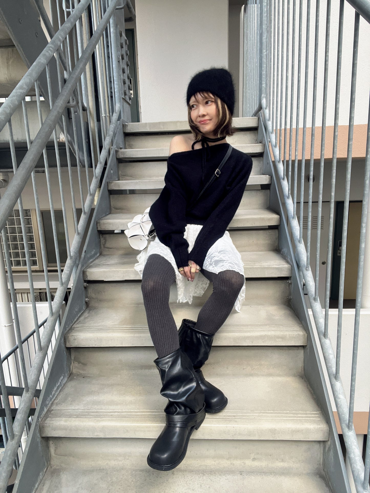 ミドル丈ルーズブーツ DPB79214