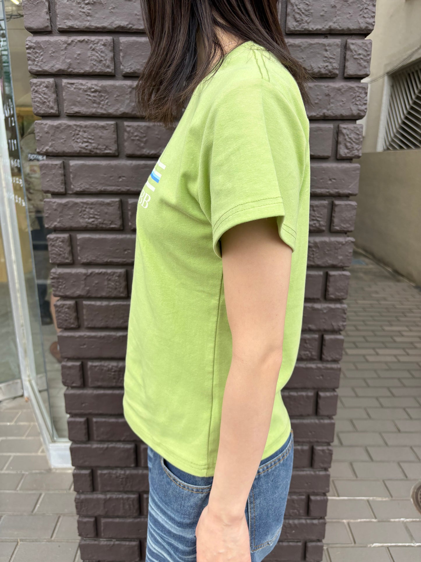 グリーンミニマルTシャツ DPB99096