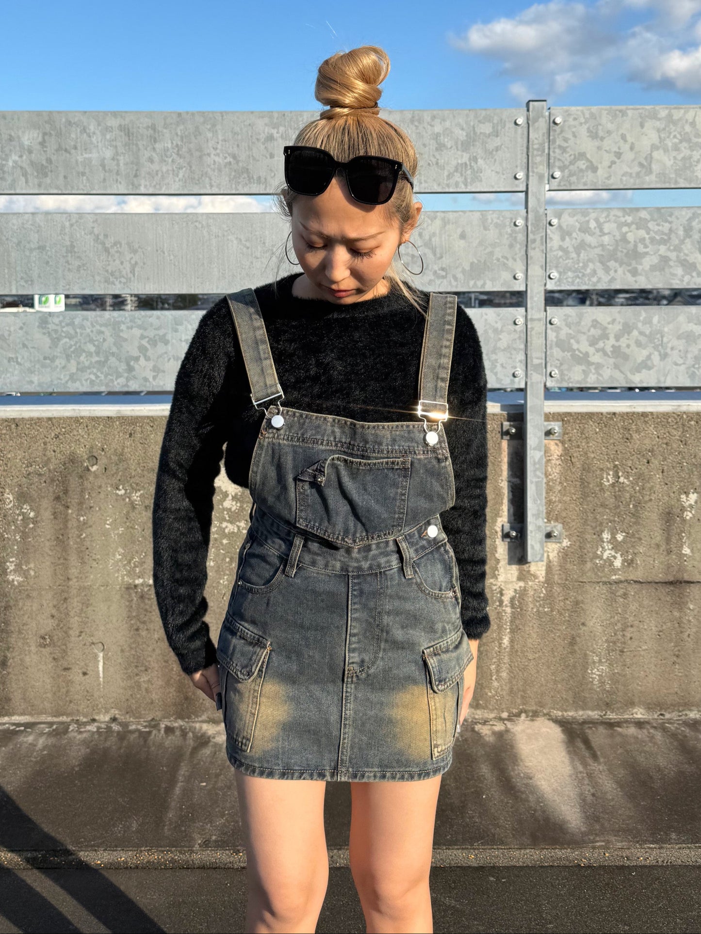 デニムミニサロペット DPB73502