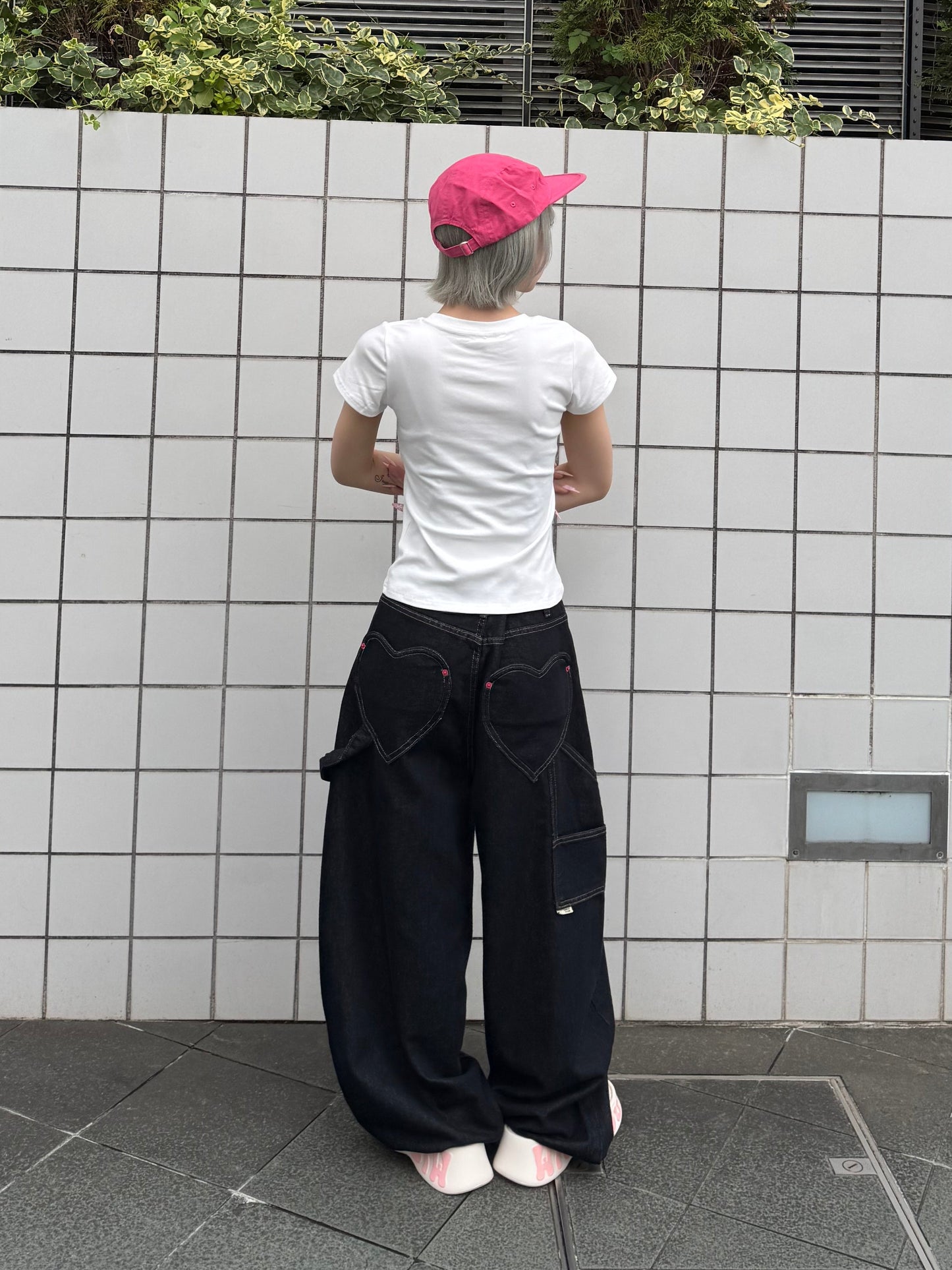 【即納】ハートポケットデニムパンツ DPB91173S