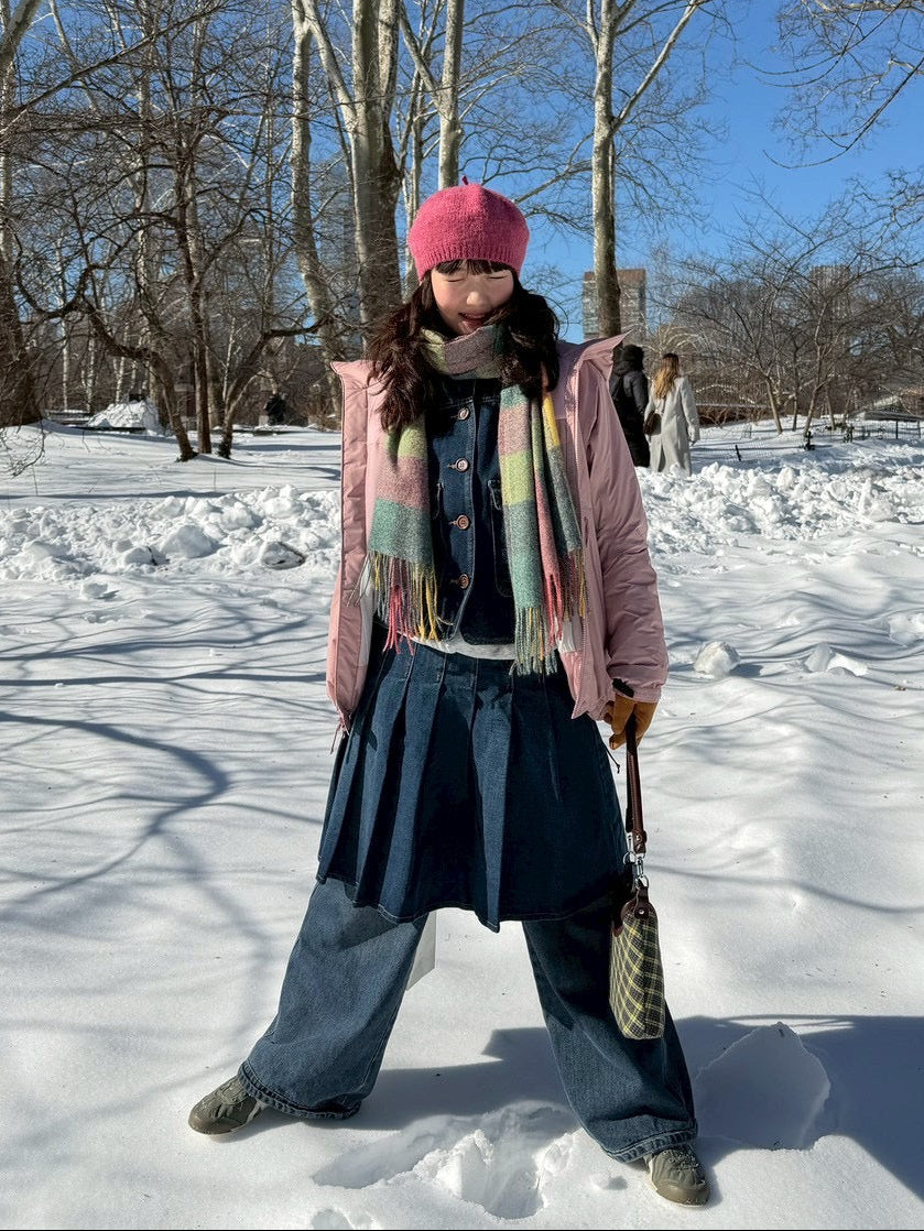 デニムプリーツスカート DPA43774