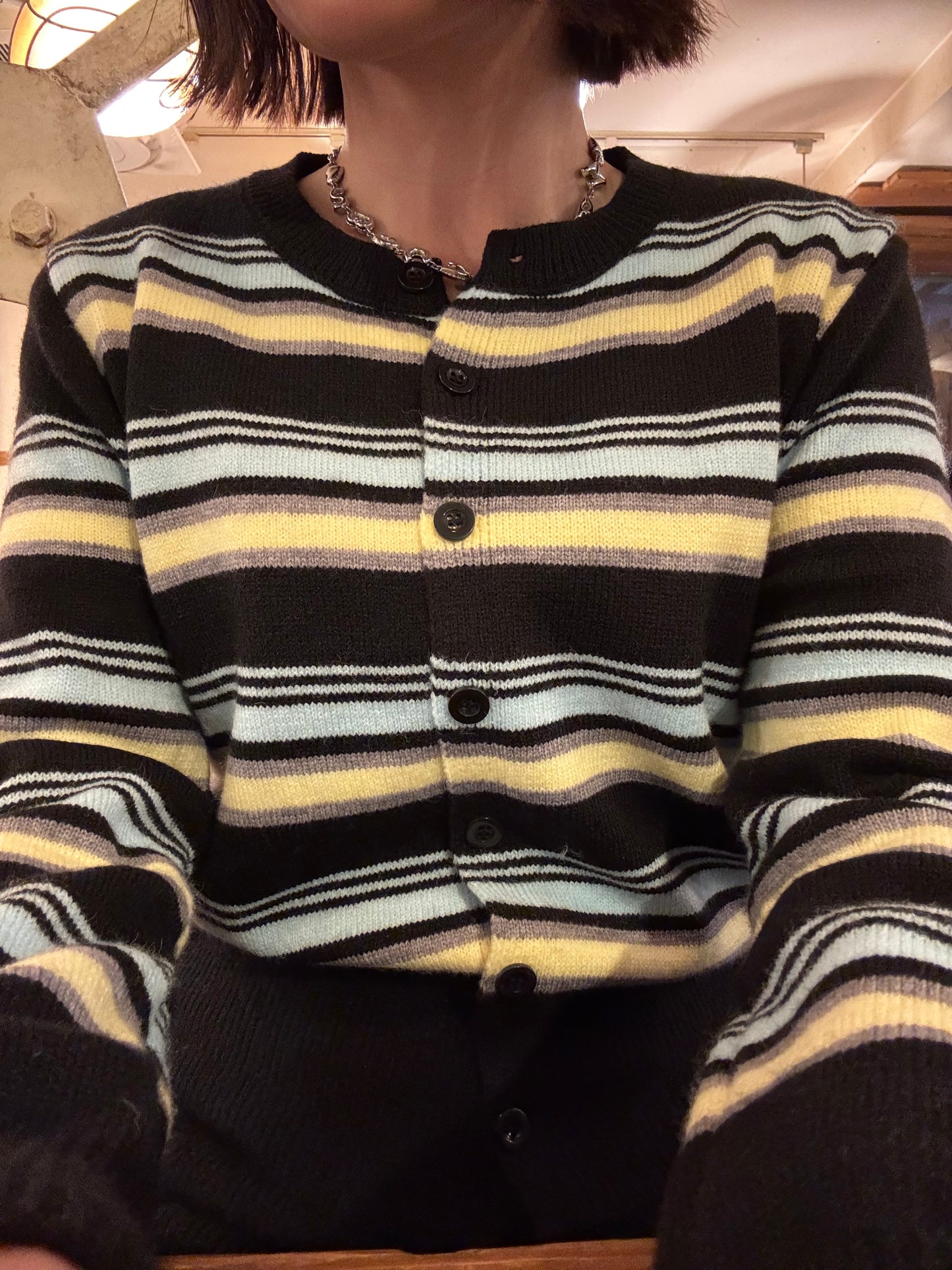 ボーダーカーディガン DPB93059