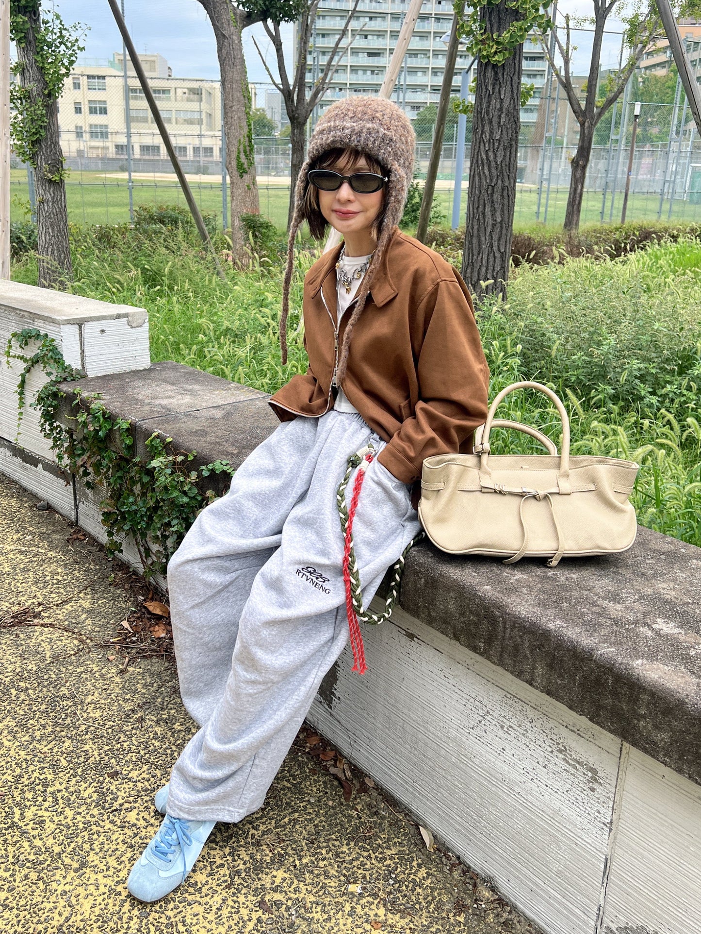 バルーンシルエットルーズスウェットパンツ DPB79215