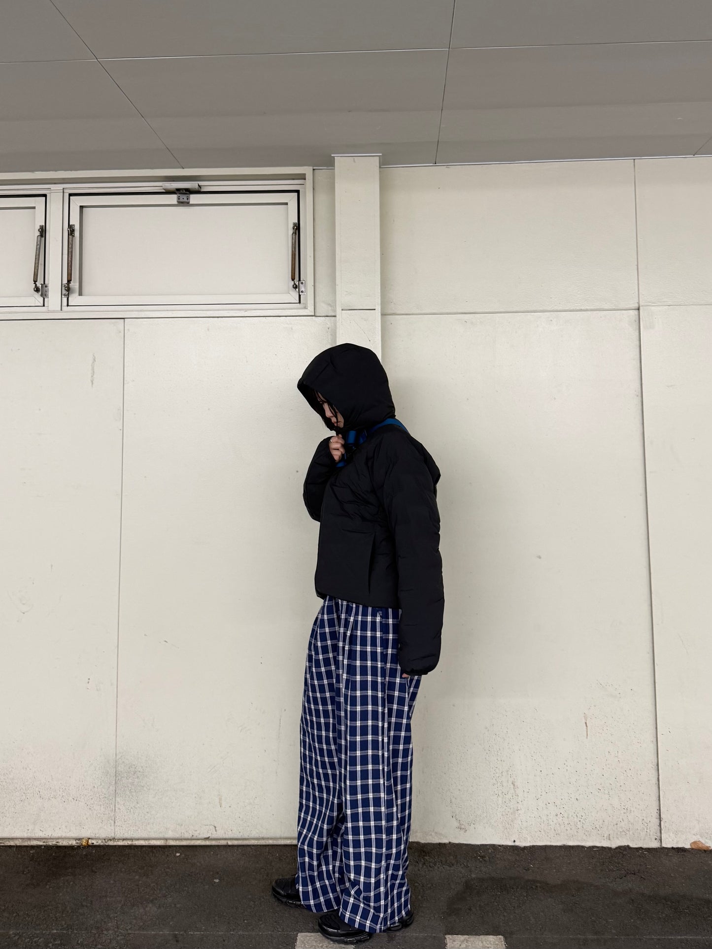 フロントボタンチェックパンツ DPB93090