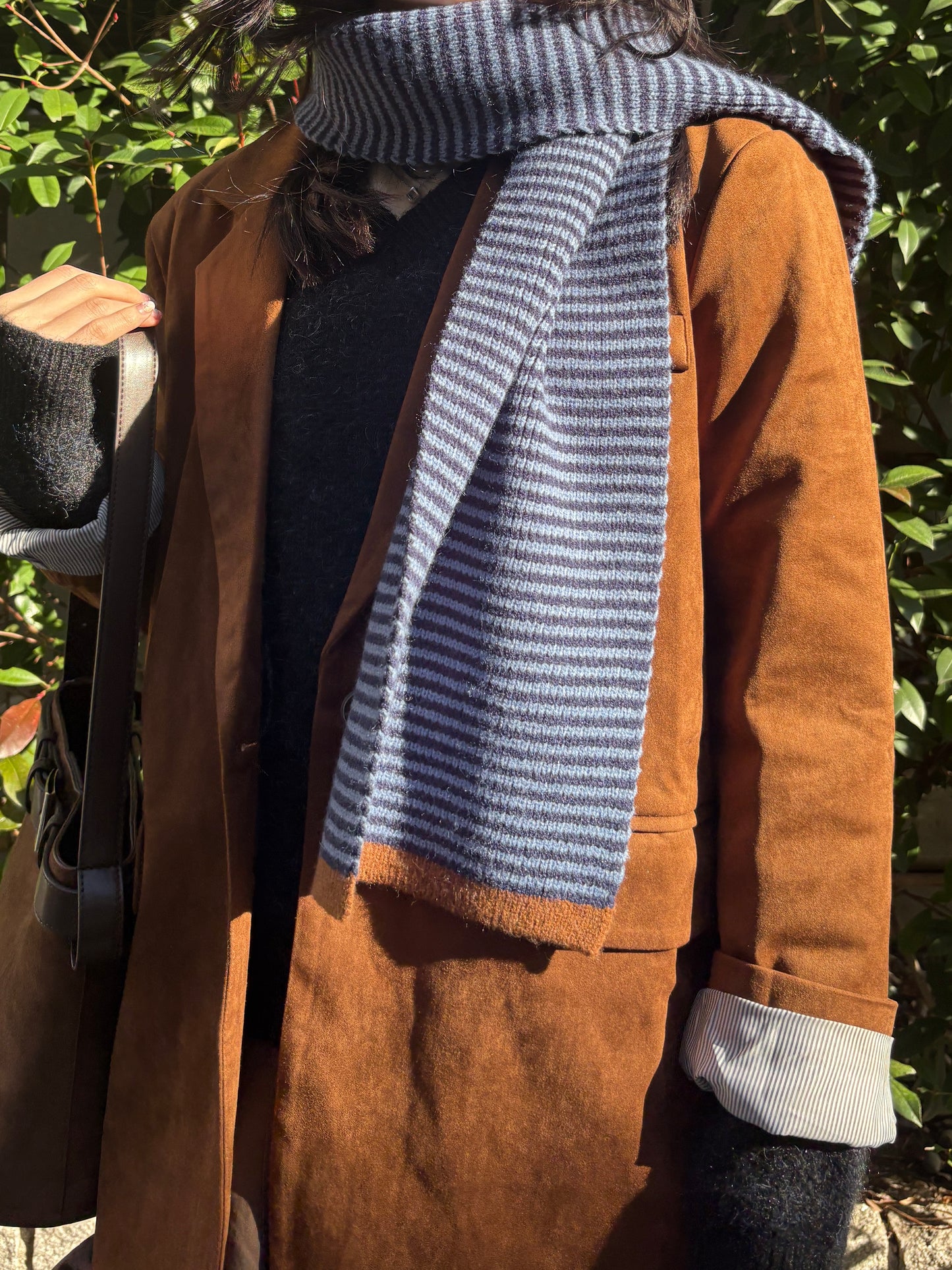 ボーダーニットマフラー DPA43730