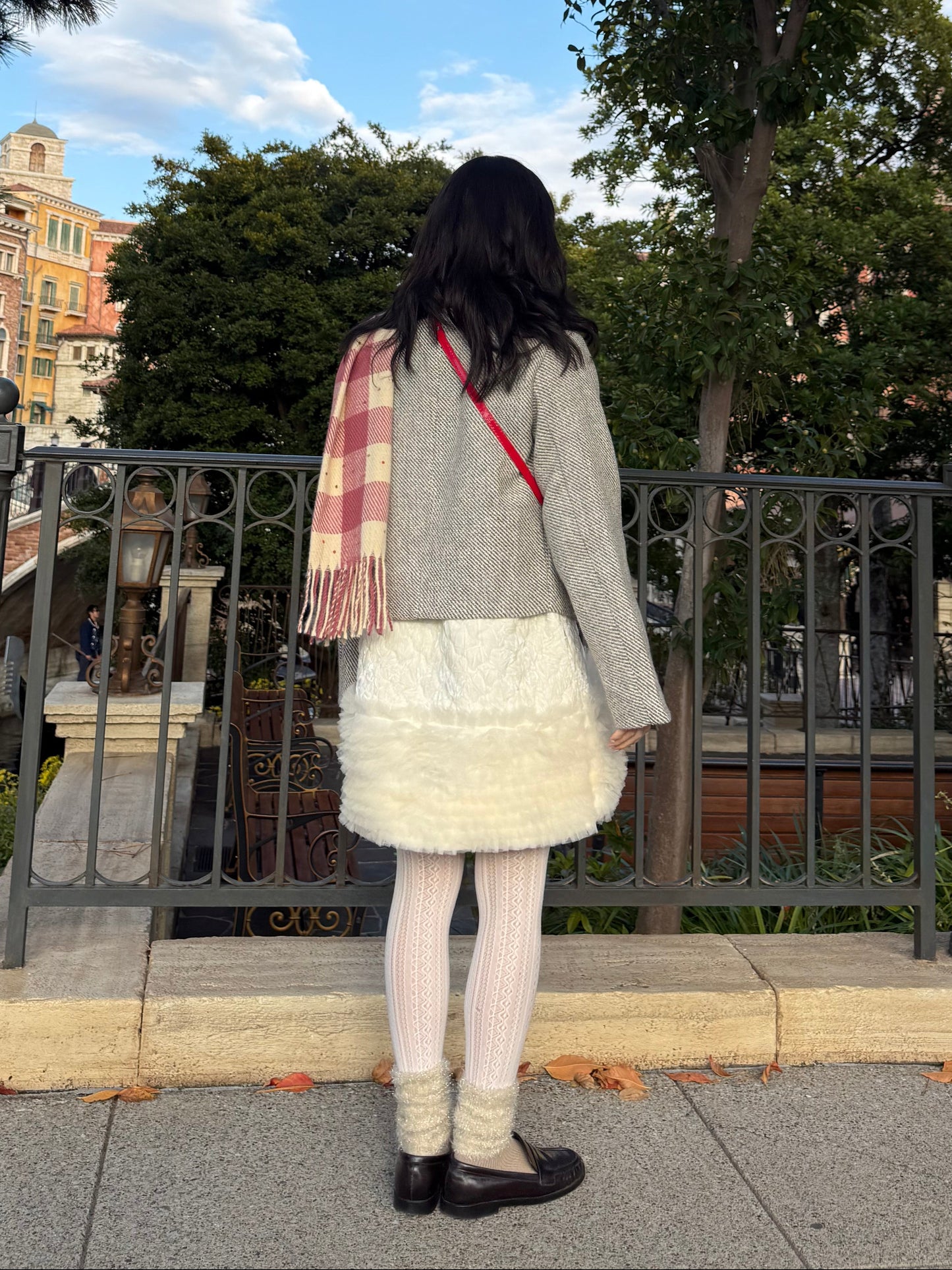 ノーカラーツイードジャケット DPA43718