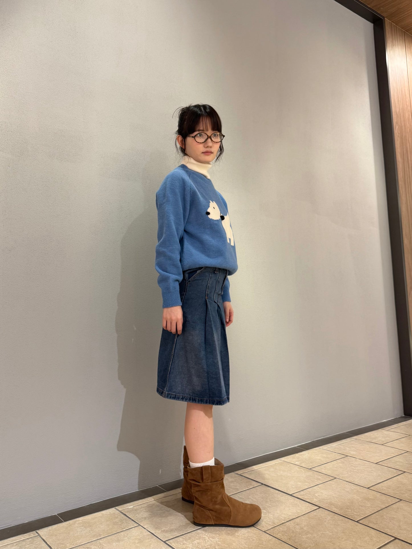 ライトブラウンショートブーツ DPA43691