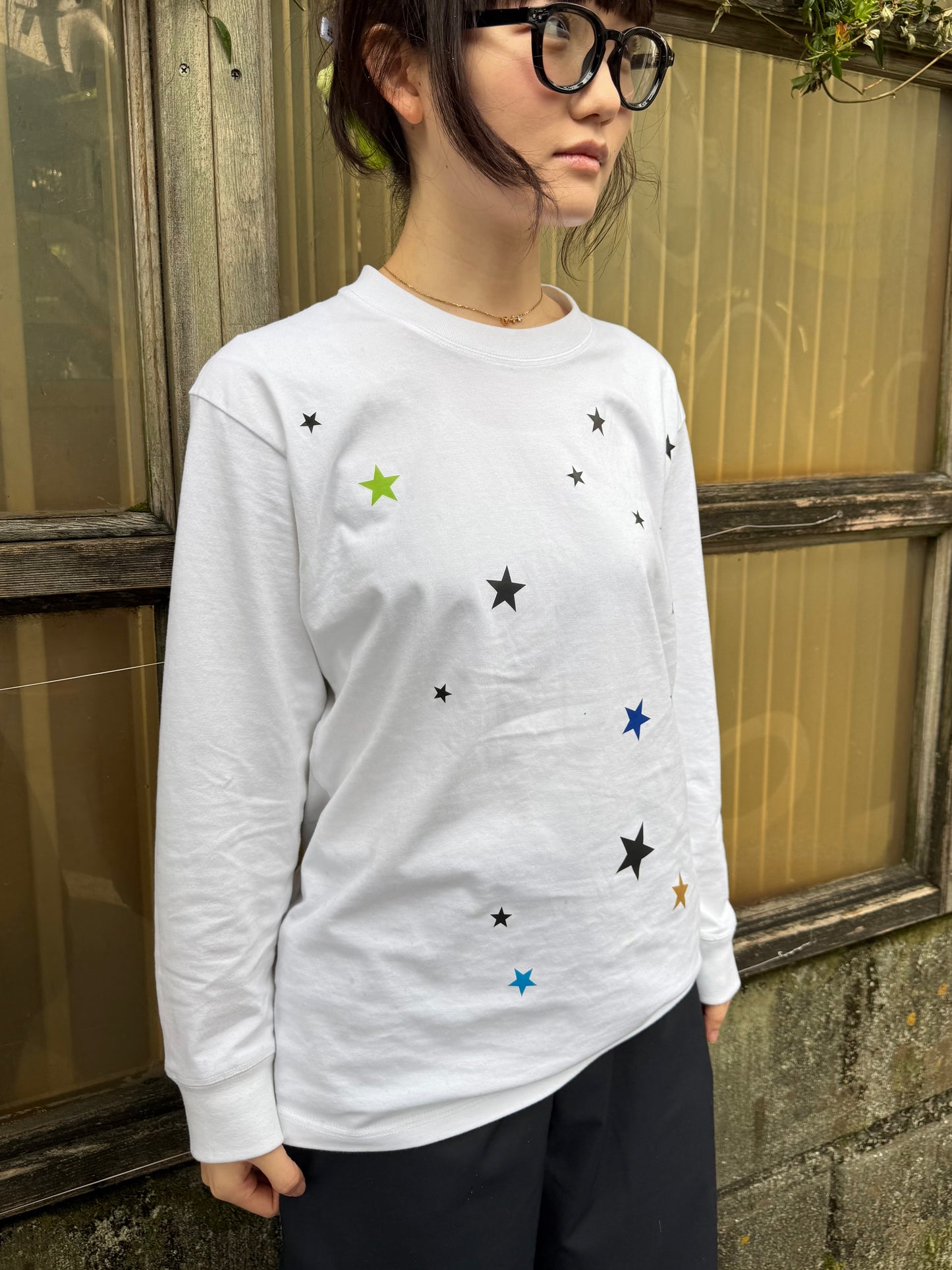 スタープリントロングTシャツ DPA43781