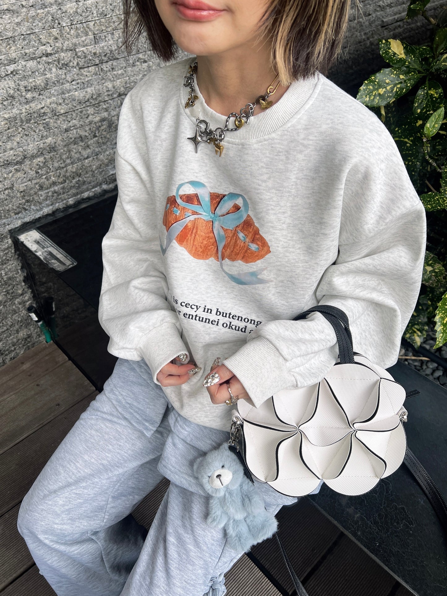 クロワッサンリボンスウェット DPB79210