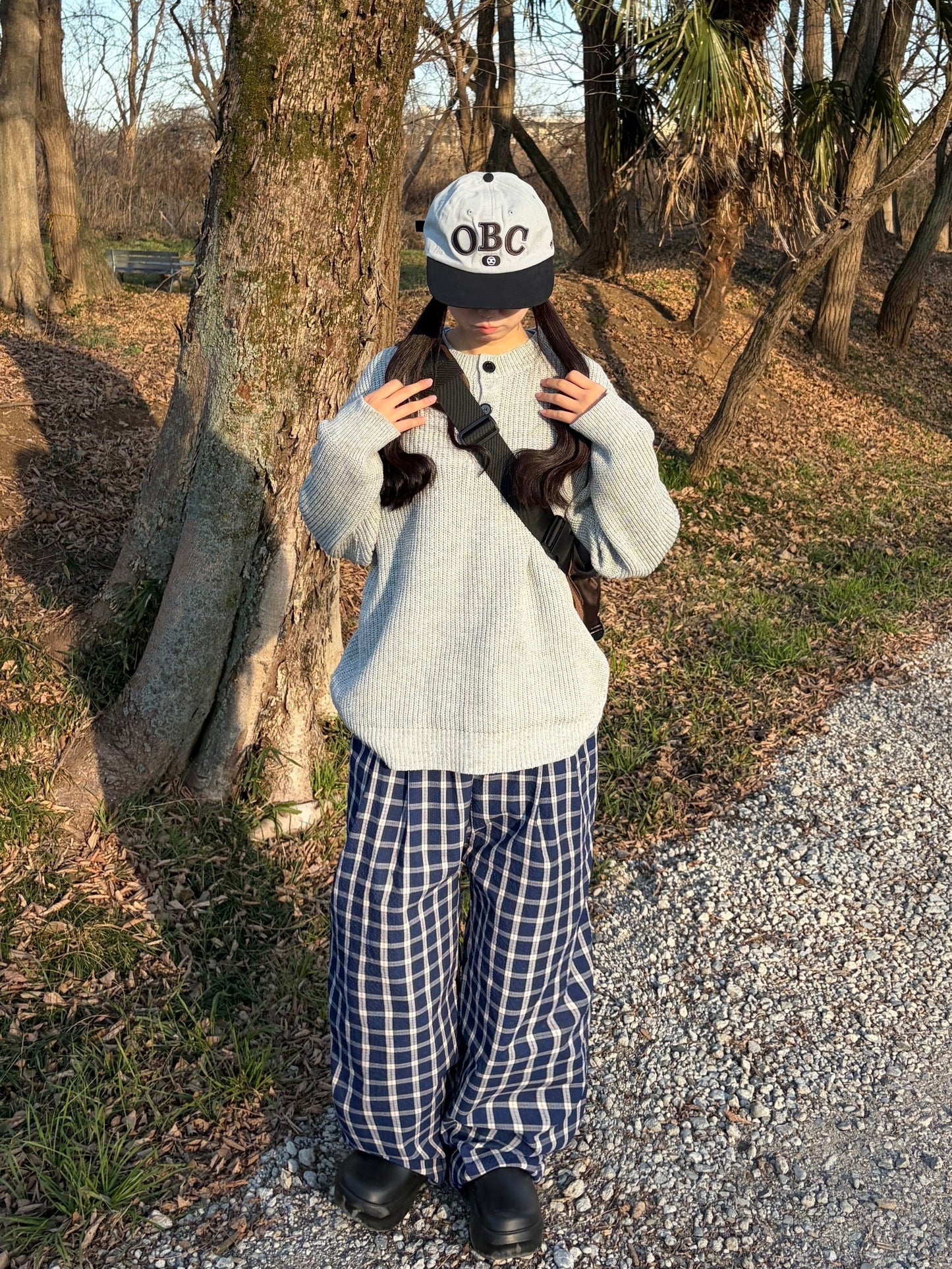 ミニマルヘンリーニットトップス DPB92113