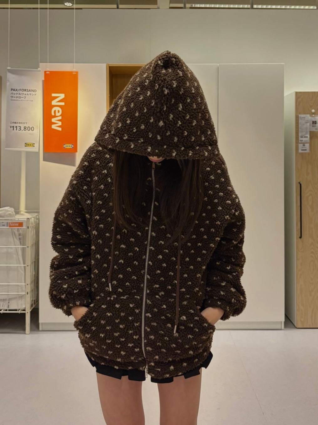 ハートドットボアフリースフーディー DPB98029