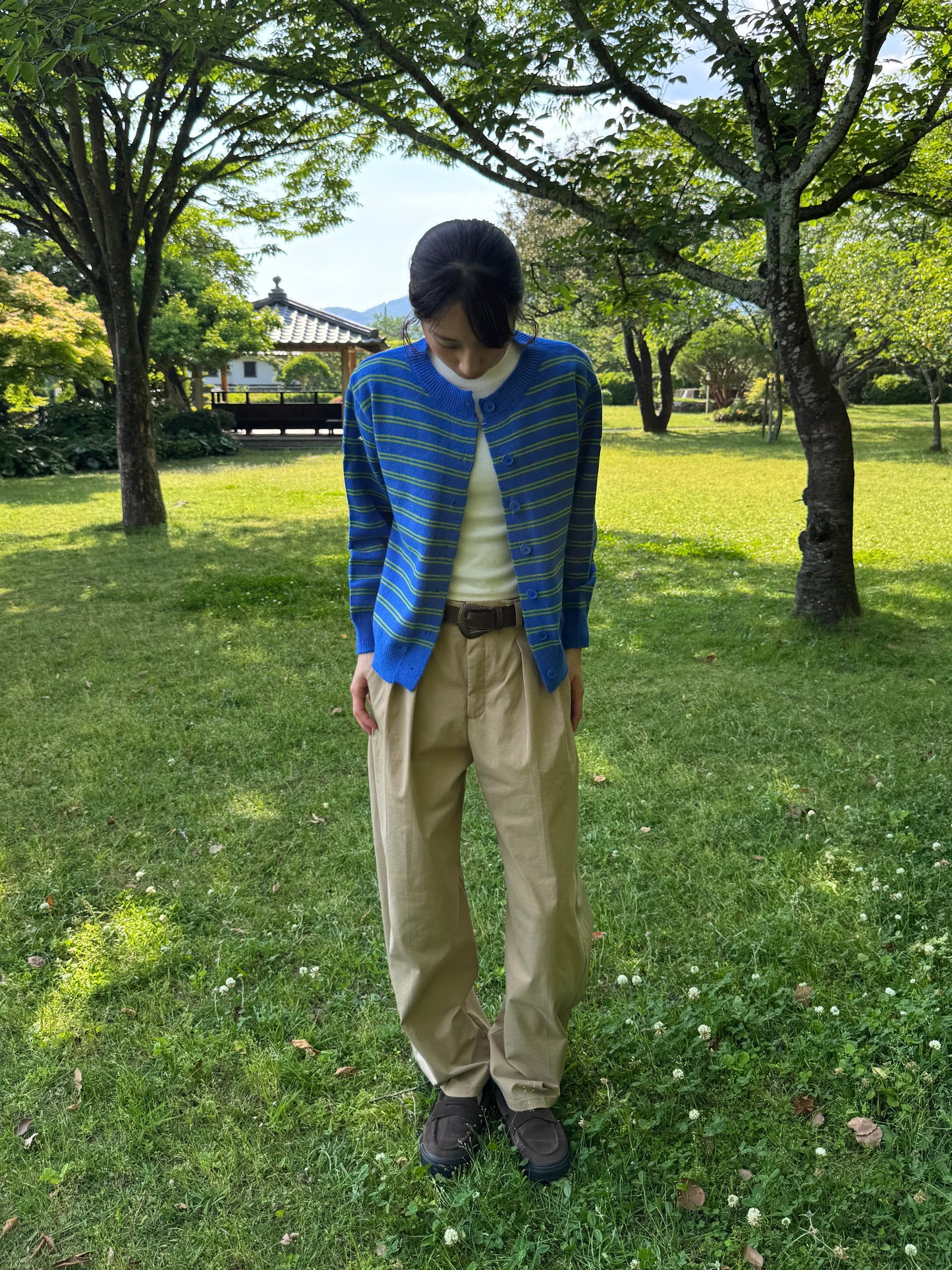 ボーダーカーディガン DPC07005