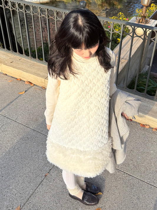 キルティングファーワンピース DPA43712