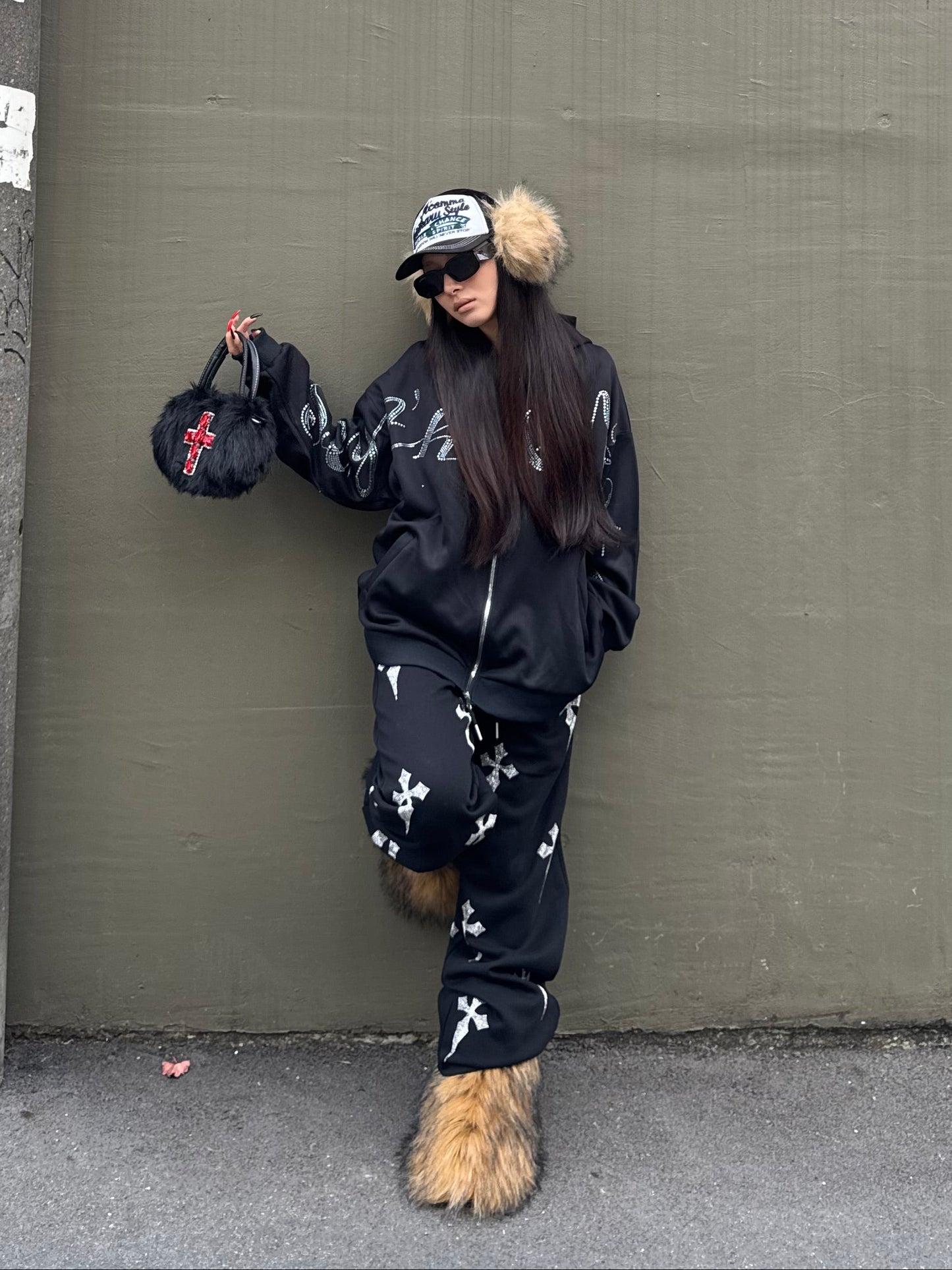 クロスラメスウェットパンツ DPB86167