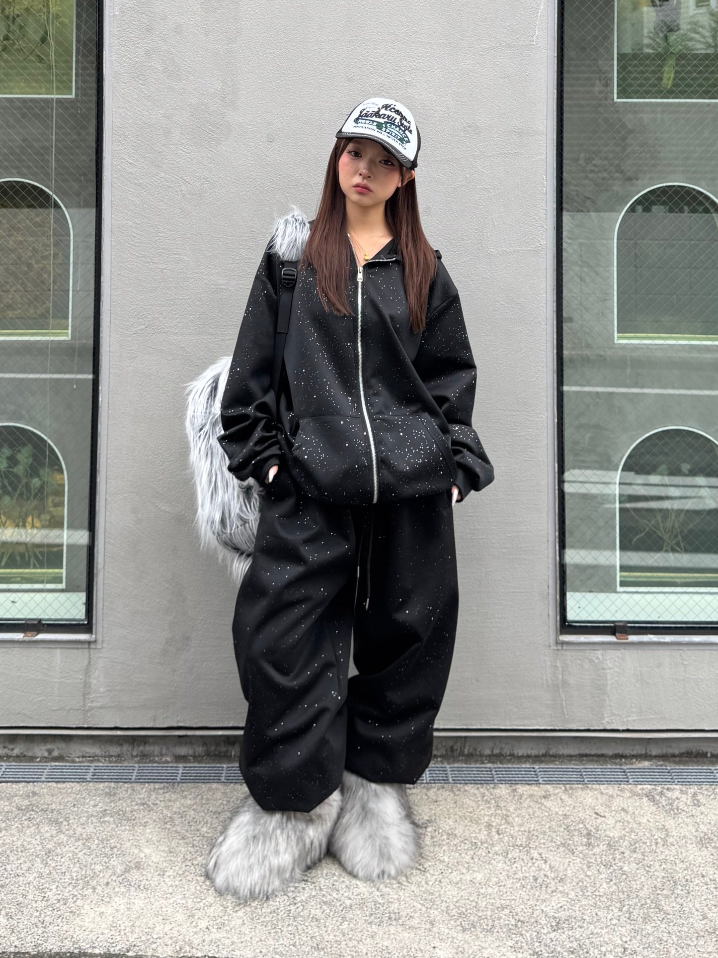 スネークラメスウェットパンツ DPB86128