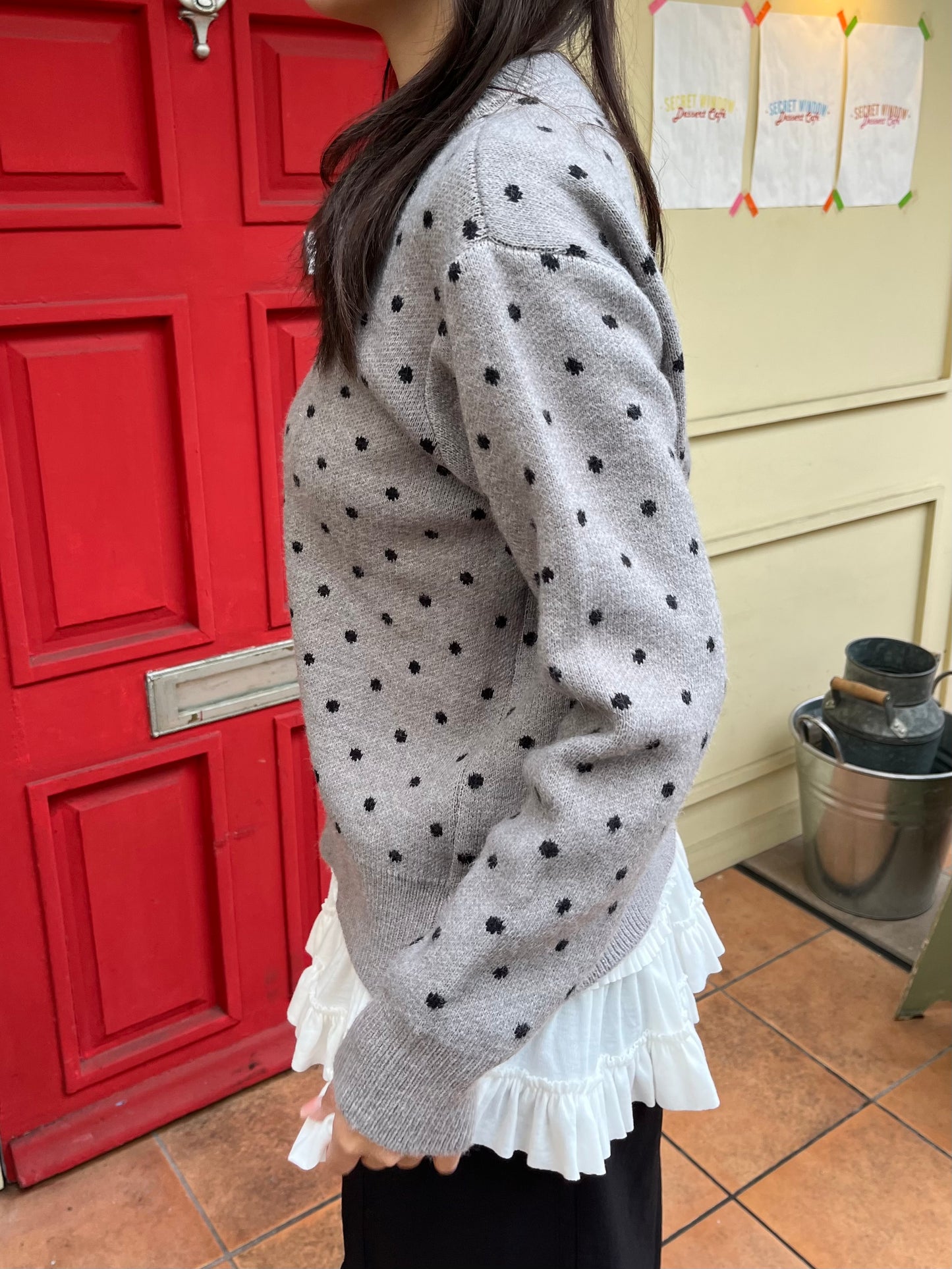 ドットニットカーディガン DPB94023