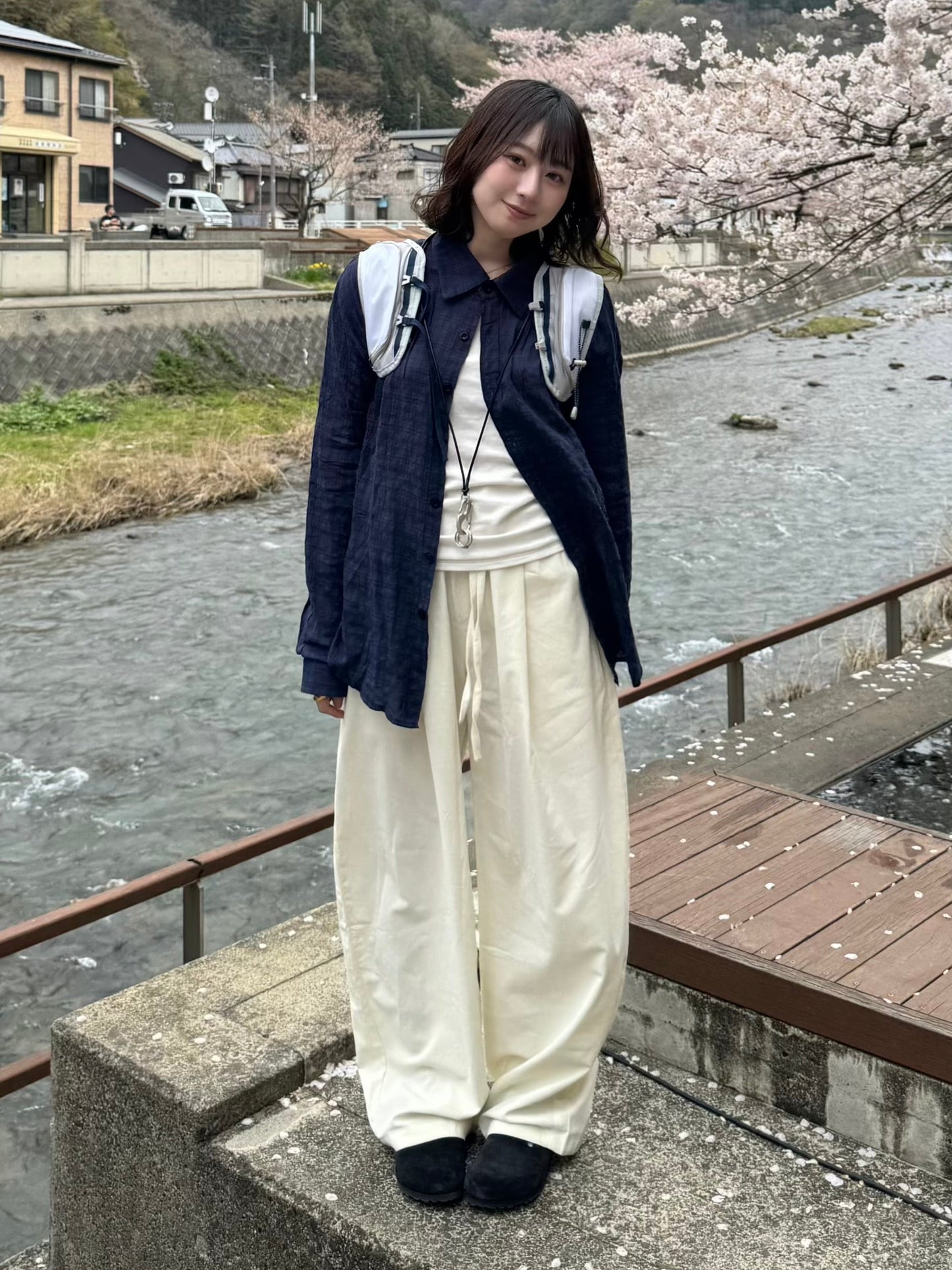 リネンライクワイドパンツ DPC03040