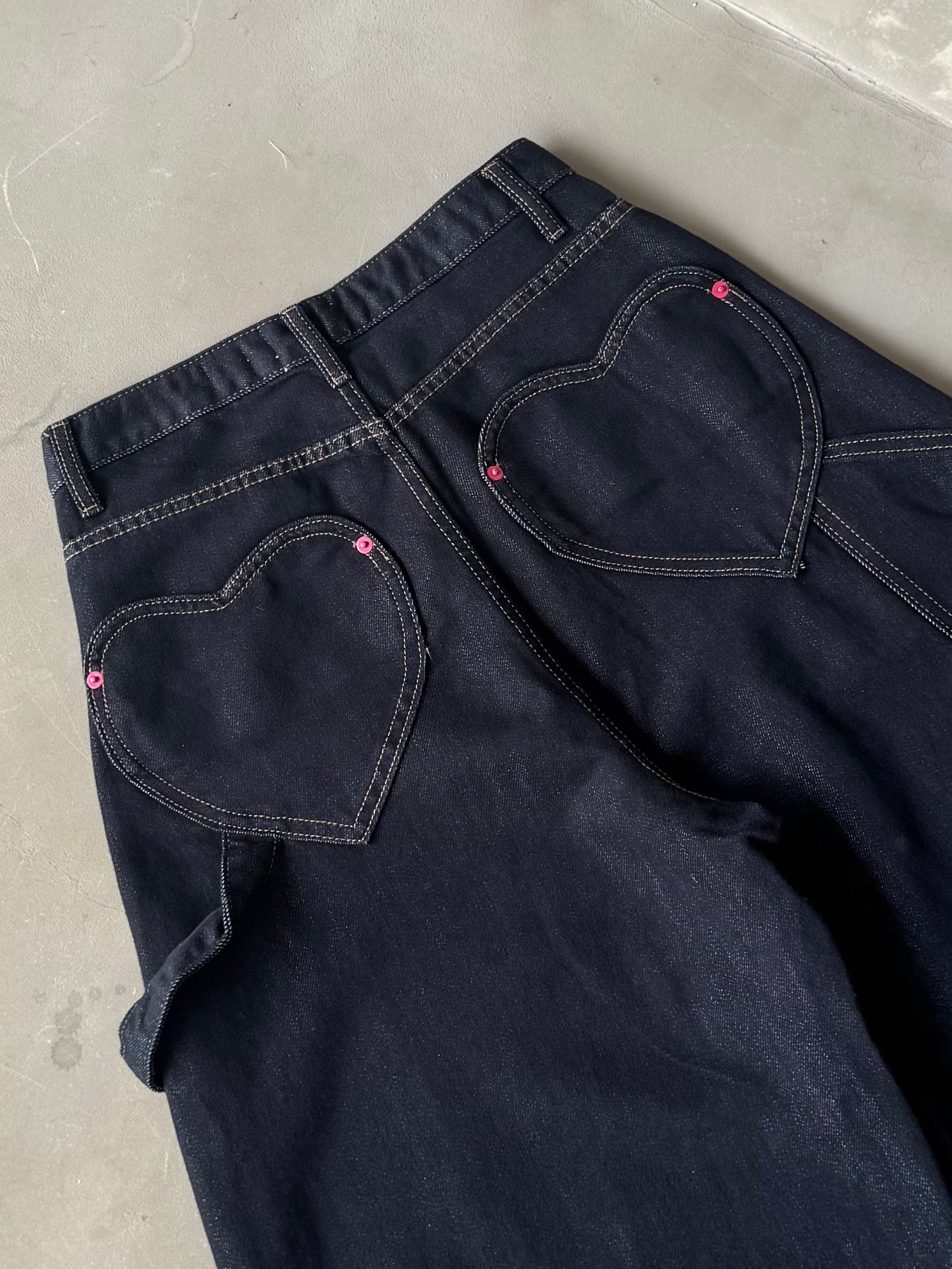 【即納】ハートポケットデニムパンツ DPB91173S