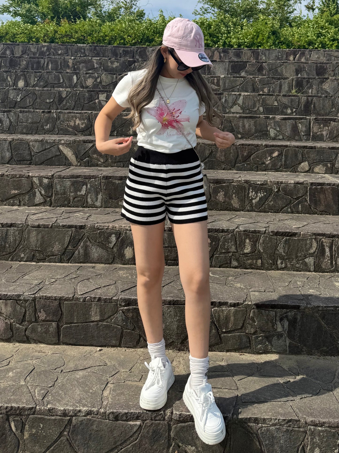 フローラルショートTシャツ DPB73625