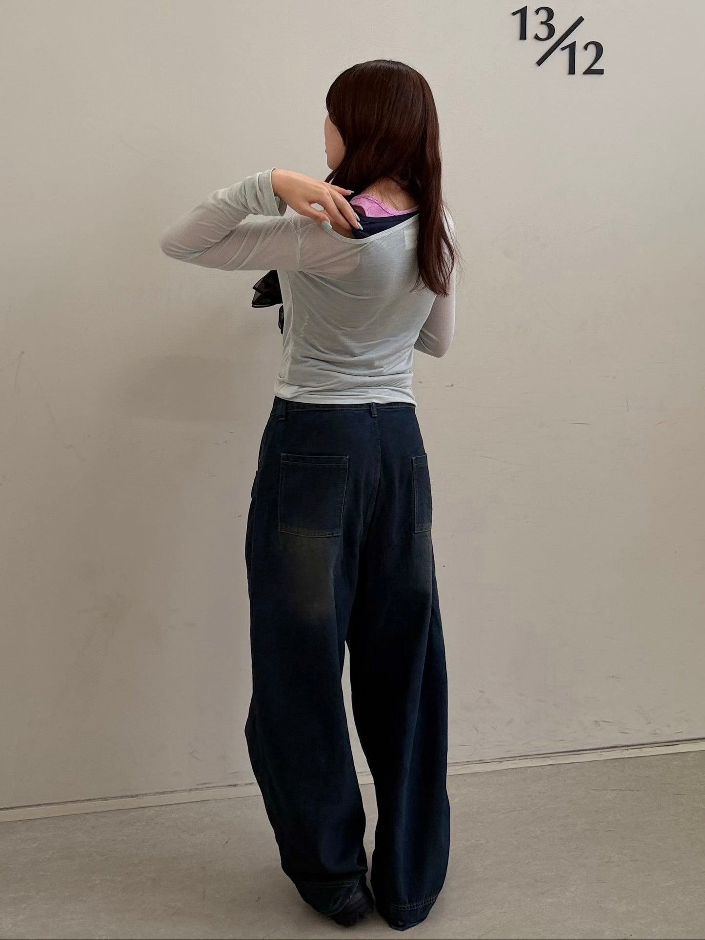 ワイドレッグカーブパンツ DPC08053