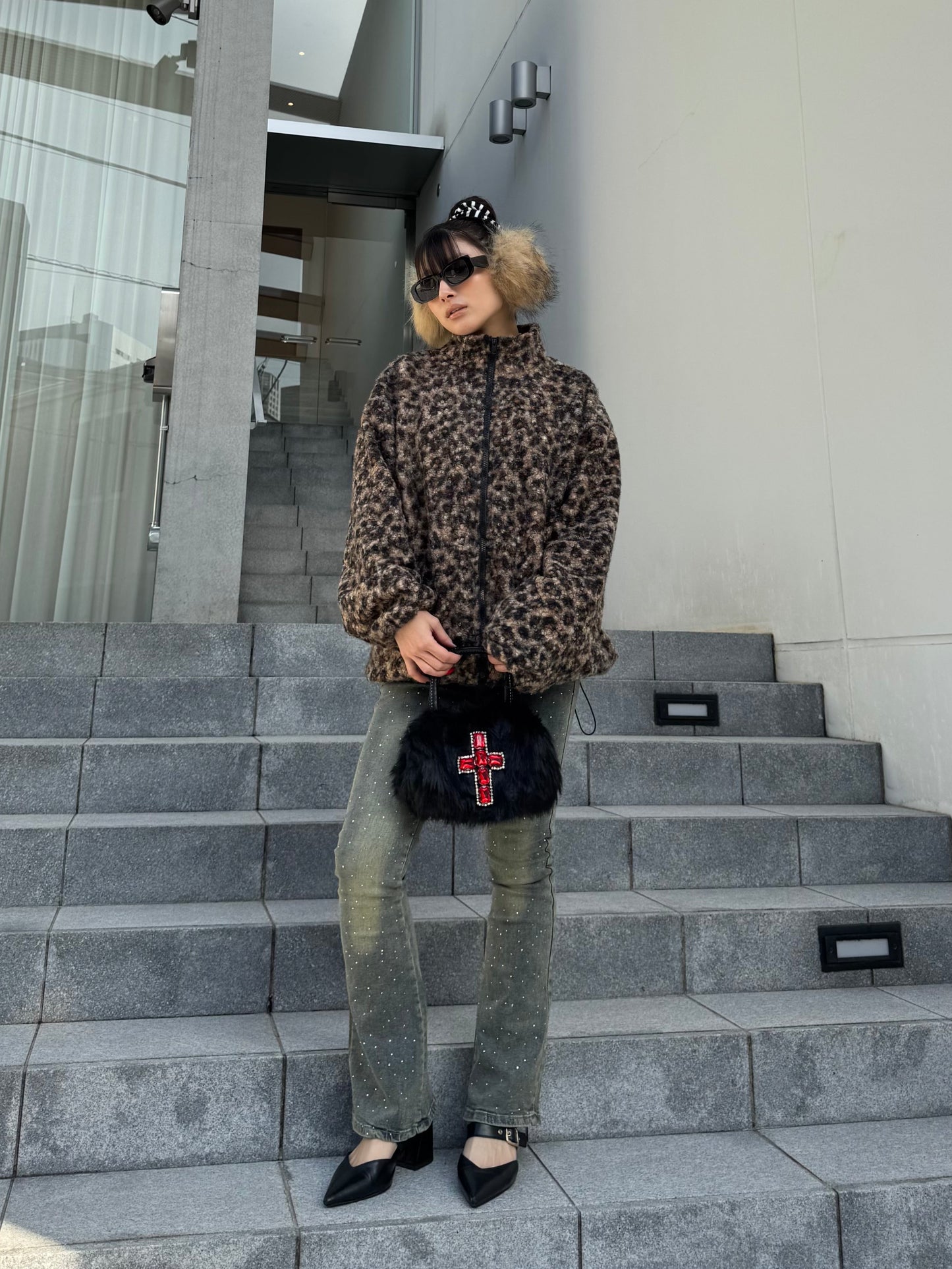 ラメフレアデニムパンツ DPB86159